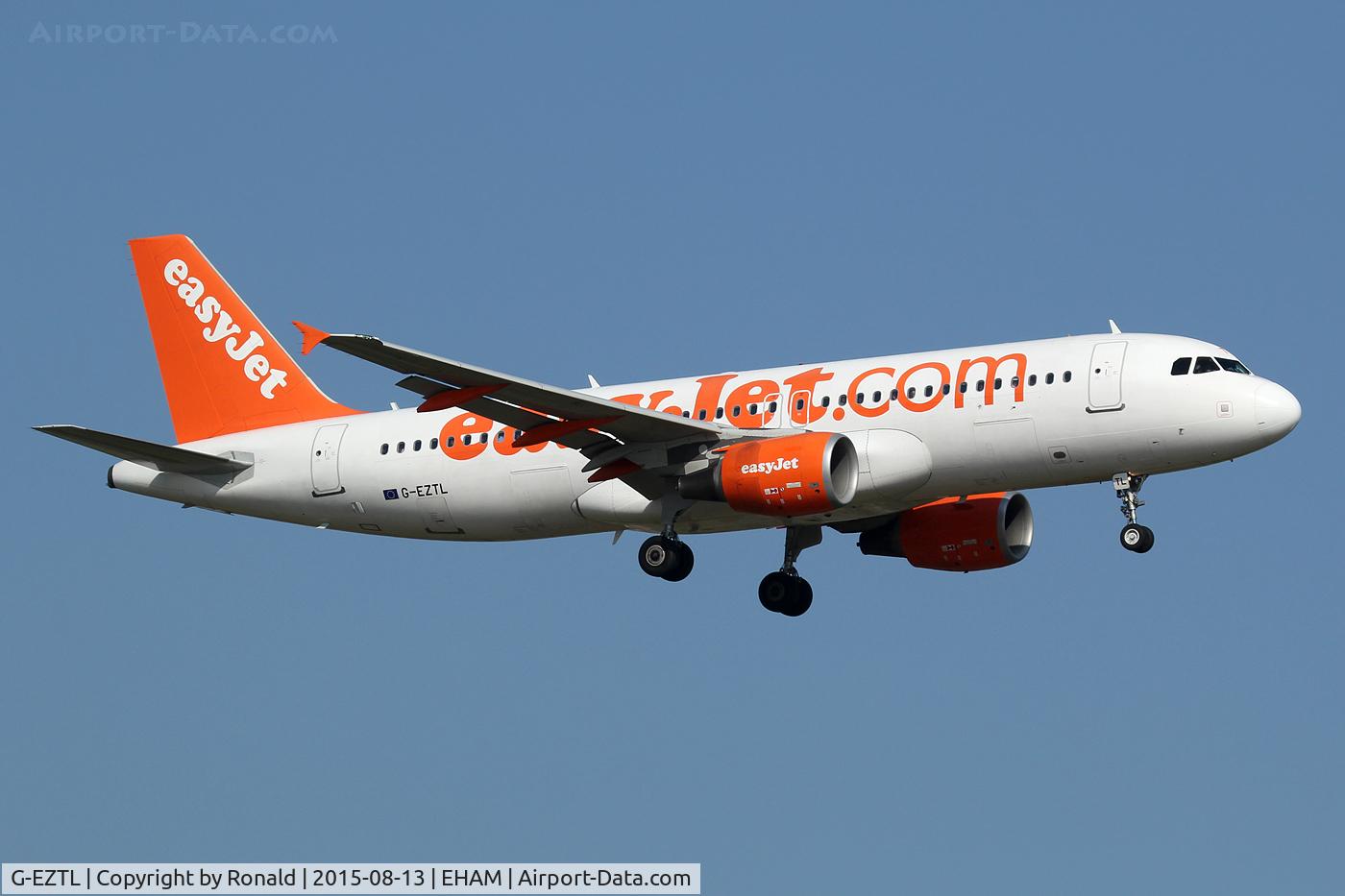 G-EZTL, 2009 Airbus A320-214 C/N 4012, at spl