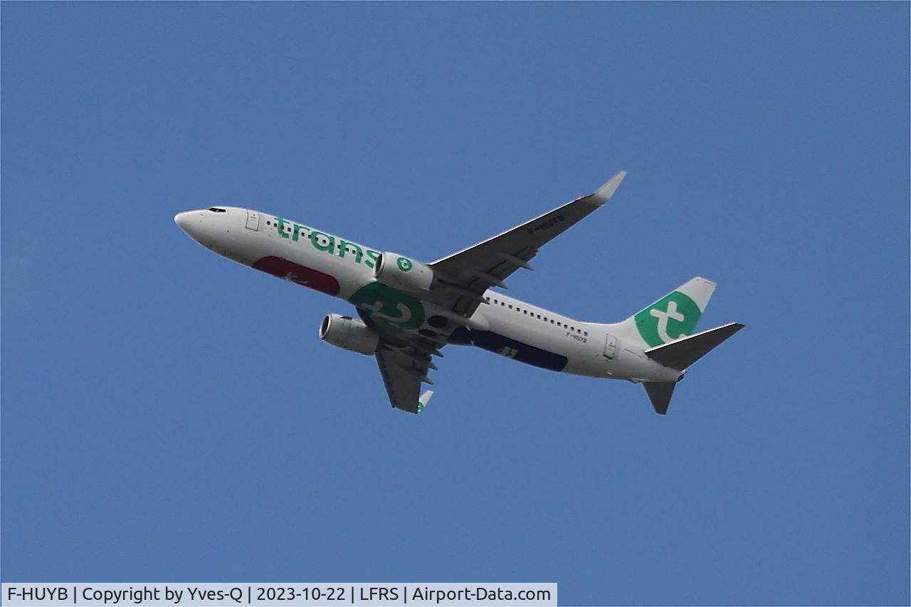 F-HUYB, 2017 Boeing 737-8JP C/N 42274, Boeing 737-8JP, long approach rwy 21, Nantes-Atlantique airport (LFRS-NTE)