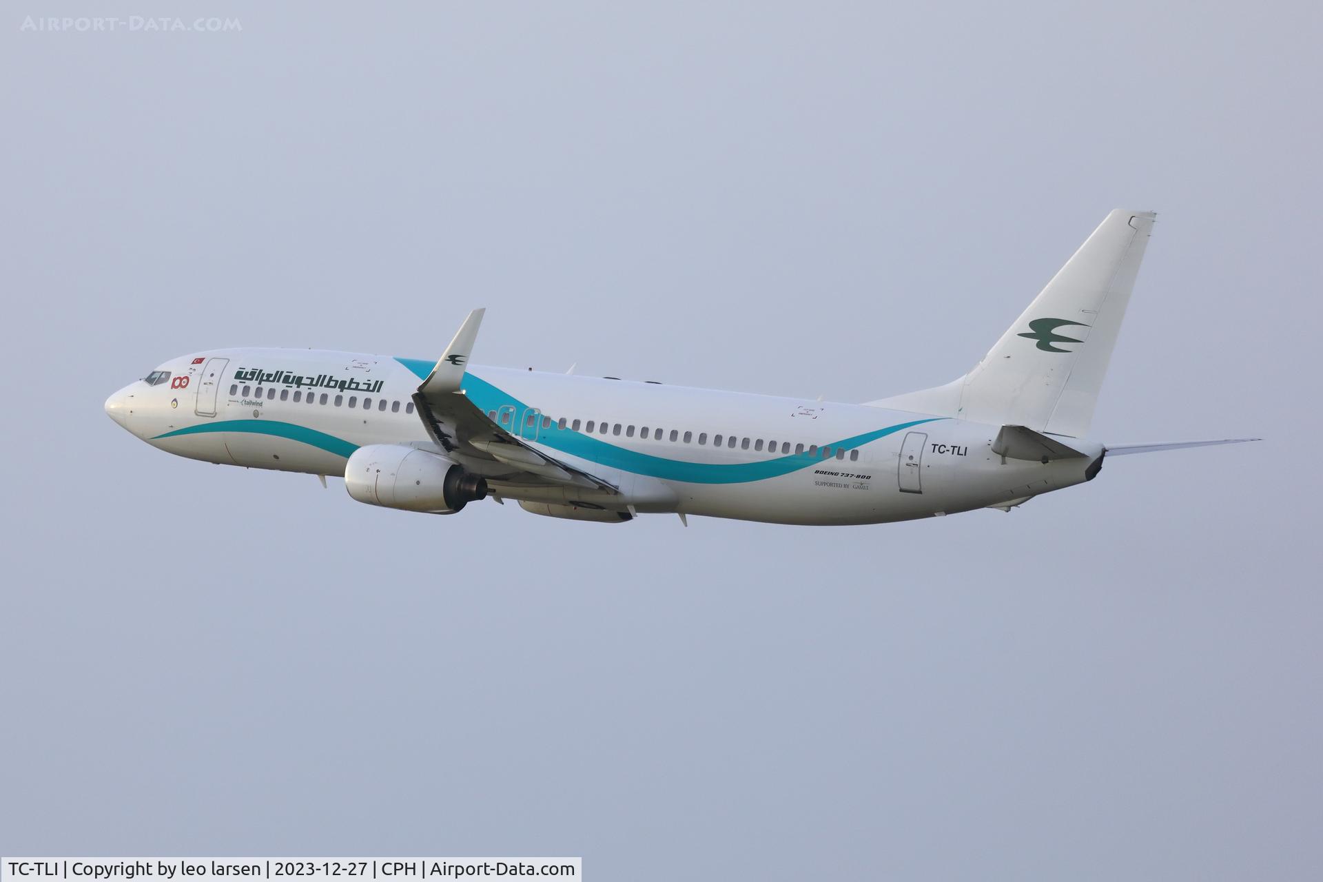 TC-TLI, 2009 Boeing 737-8FZ C/N 29682, Copenhagen 27.12.2023