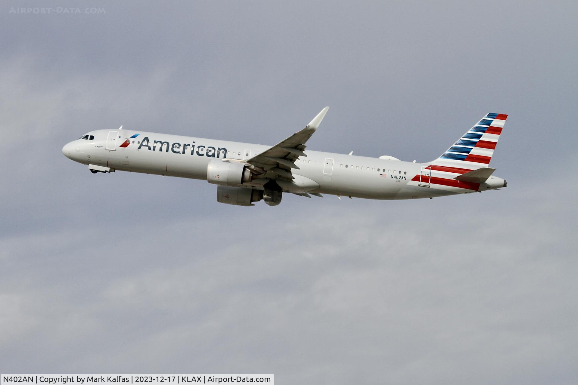 N402AN, 2019 Airbus A321-251NX C/N 8750, A21N American Airlines Airbus A321neo N402AN AAL1994 LAX-PHX