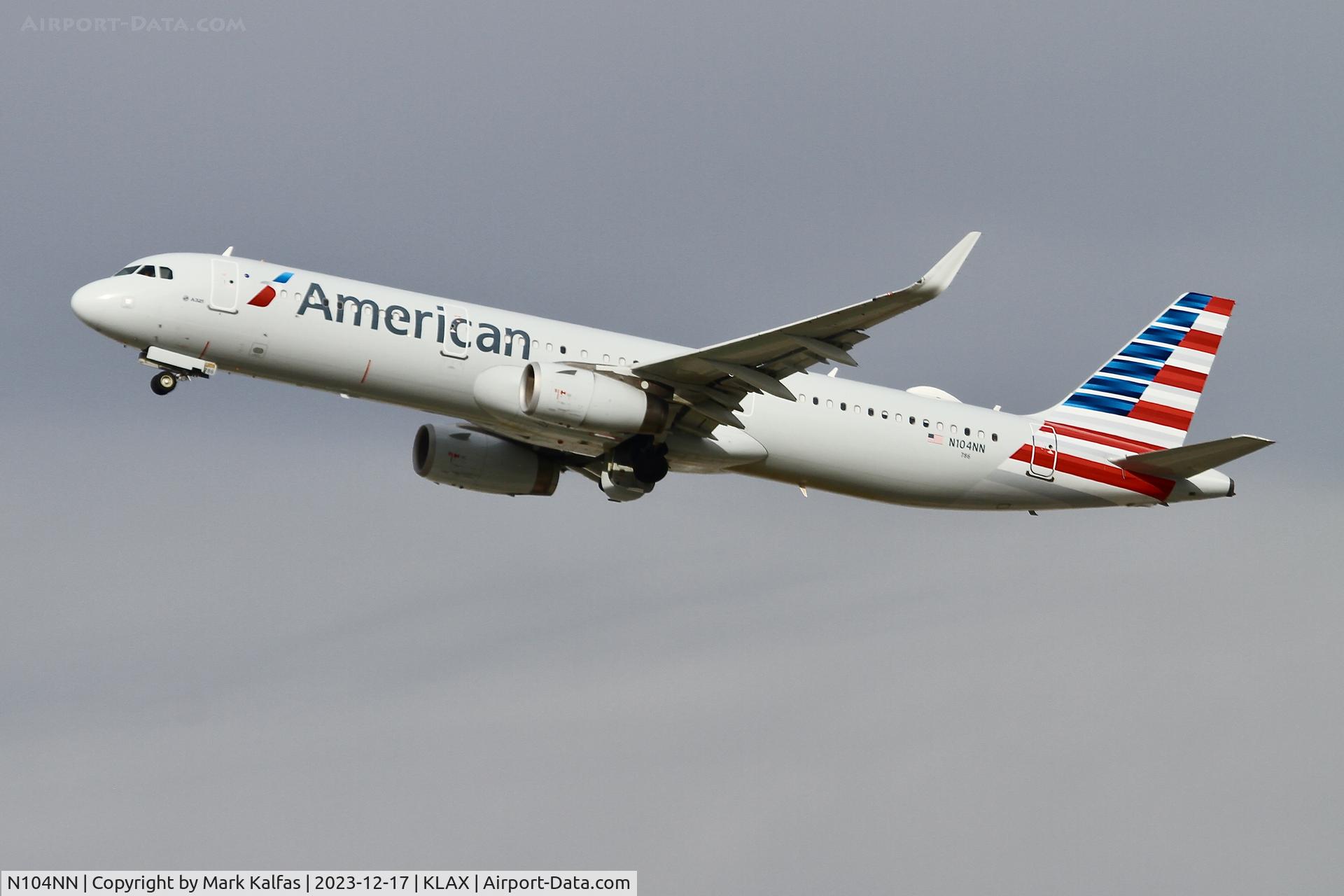N104NN, 2013 Airbus A321-231 C/N 5895, A321 American Airlines Airbus A321 N104NN AAL274 LAX-JFK