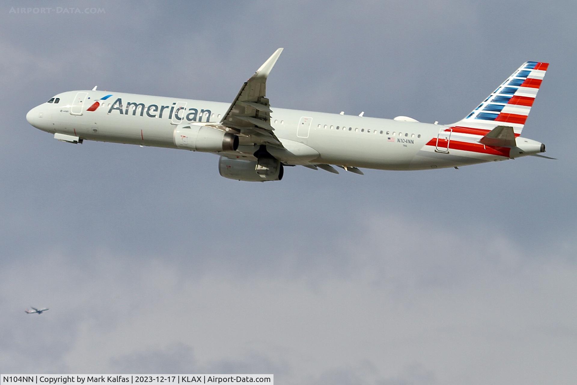 N104NN, 2013 Airbus A321-231 C/N 5895, A321 American Airlines Airbus A321 N104NN AAL274 LAX-JFK