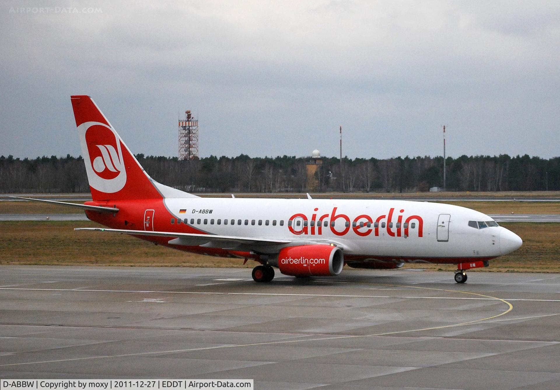 D-ABBW, 2002 Boeing 737-76Q C/N 30642, Boeing 737-7Q8 at Berlin Tegel.
