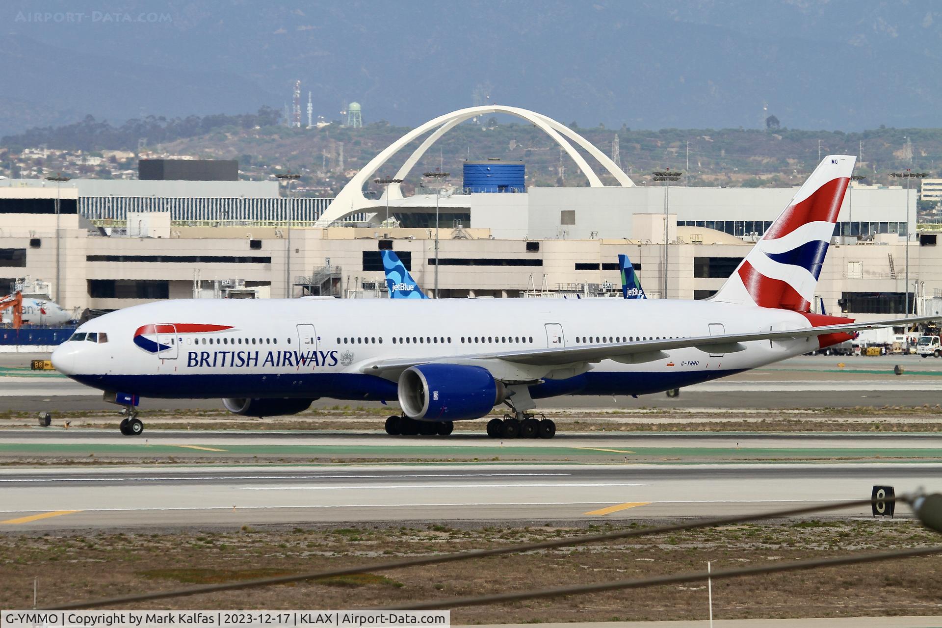 G-YMMO, 2001 Boeing 777-236 C/N 30317, B777 British Airways Boeing 777-200 G-YMMO BAW283  LHR-LAX