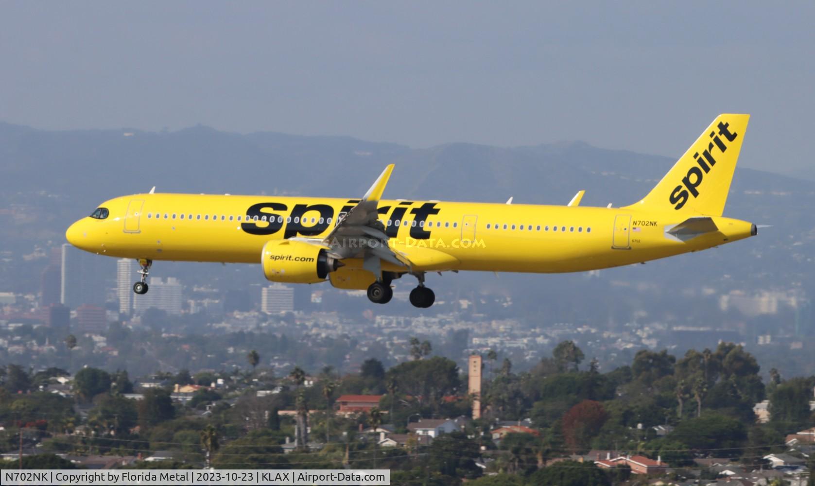 N702NK, 2023 Airbus A321-271NX C/N 11328, NKS A321N zx DTW-LAX