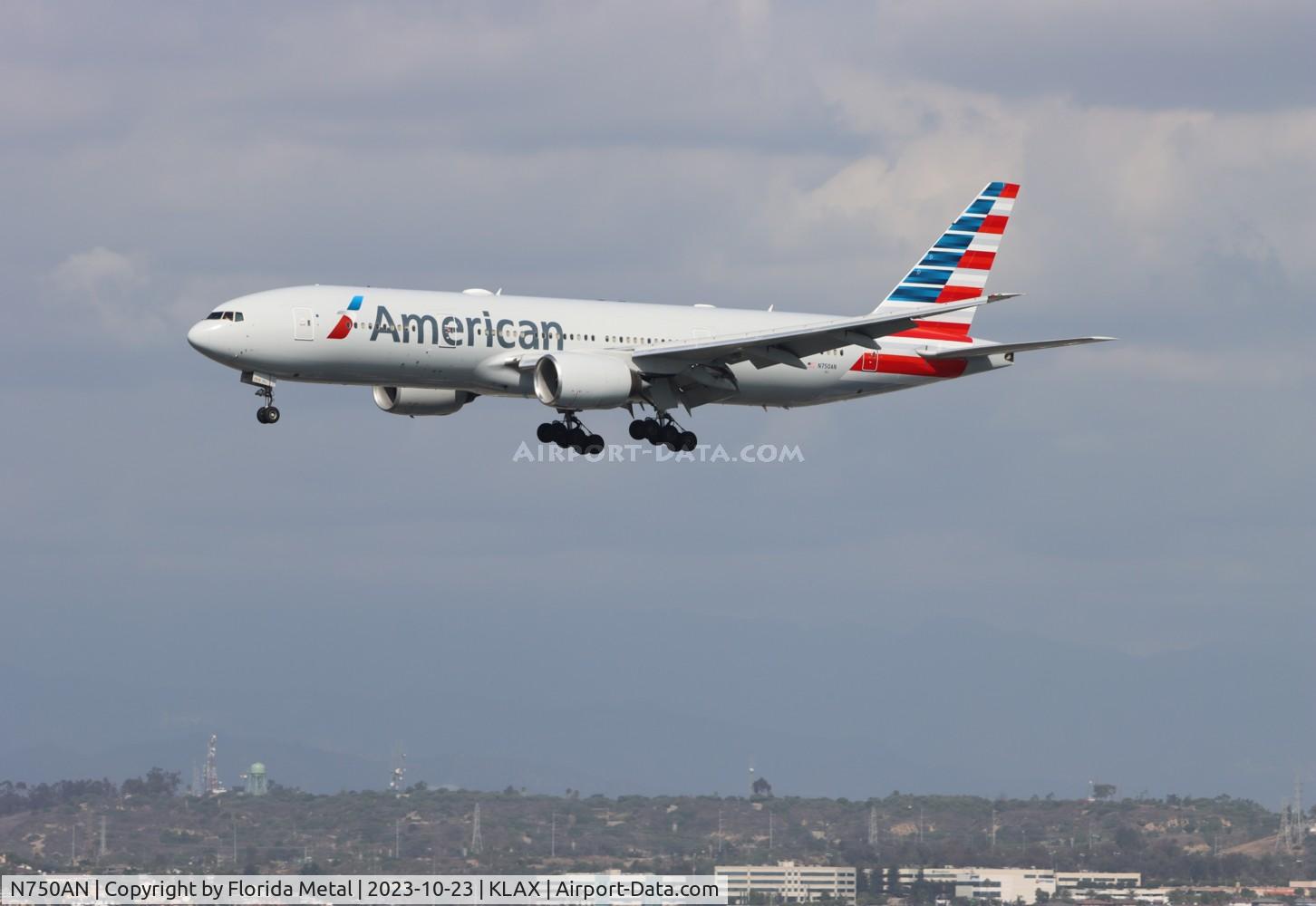 N750AN, 2001 Boeing 777-223 C/N 30259, AAL 772 zx KDFW-LAX