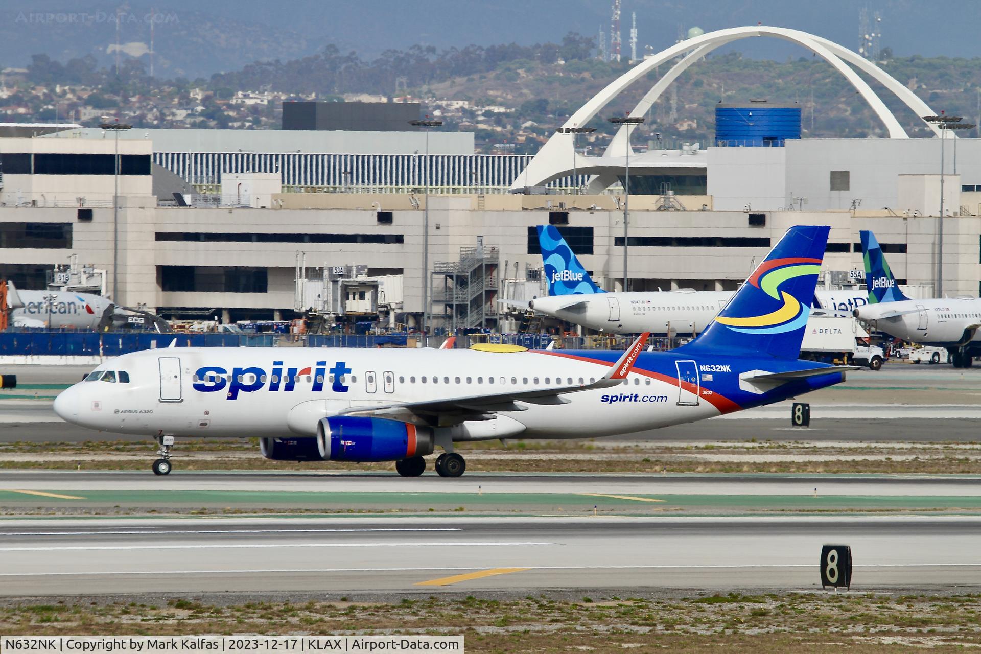 N632NK, 2014 Airbus A320-232 C/N 6331, A320 Spirit Airlines Airbus A320 N632NK NKS470 DFW-LAX
