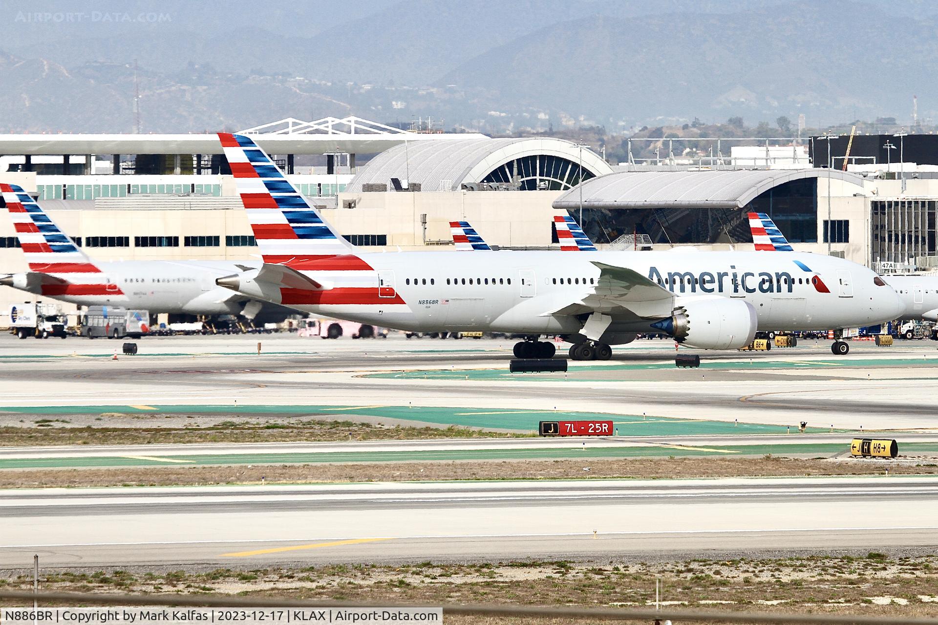 N886BR, 2023 Boeing 787-8 Dreamliner C/N 66006, B788 American Airlines Boeing 787-8 N886BR AAL26 HND-LAX