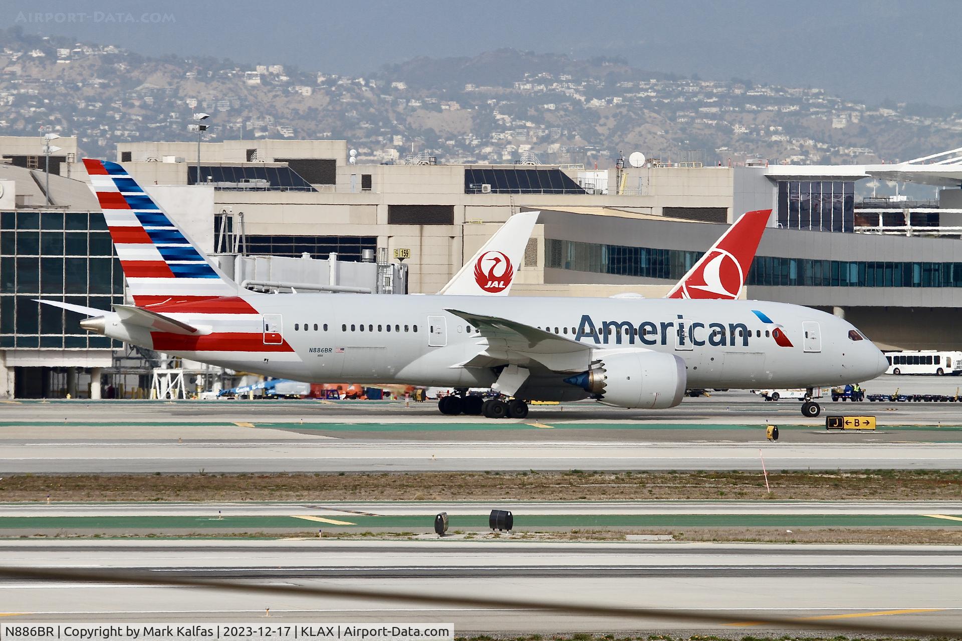 N886BR, 2023 Boeing 787-8 Dreamliner C/N 66006, B788 American Airlines Boeing 787-8 N886BR AAL26 HND-LAX