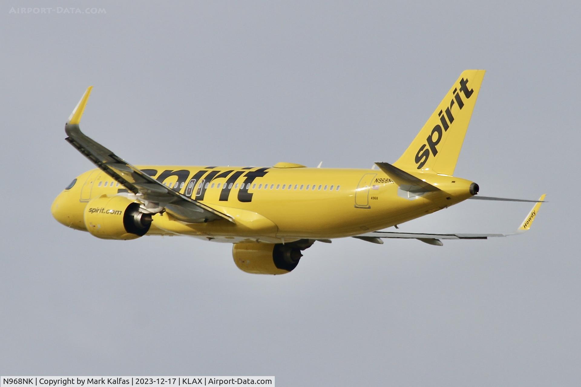 N968NK, 2022 Airbus A320-271N C/N 11151, A20N Spirit Airlines Airbus A320neo N968NK NKS184 LAX-CLE