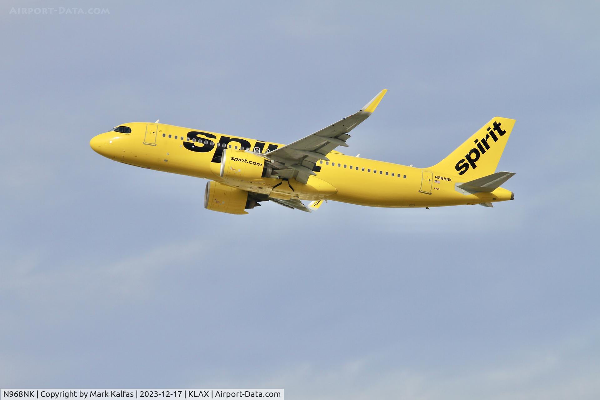 N968NK, 2022 Airbus A320-271N C/N 11151, A20N Spirit Airlines Airbus A320neo N968NK NKS184 LAX-CLE