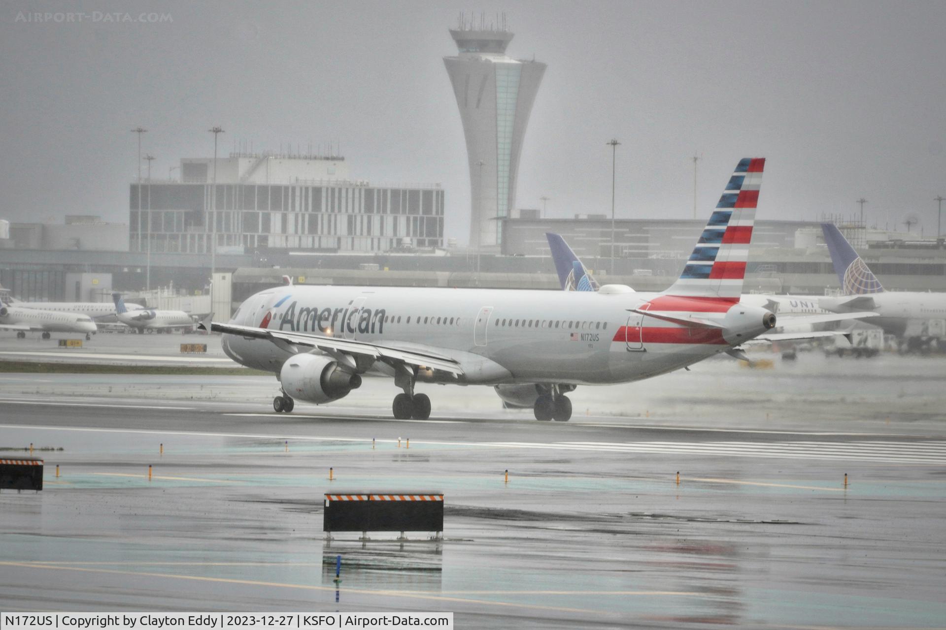 N172US, 2001 Airbus A321-211 C/N 1472, Runway 10 SFO 2023.