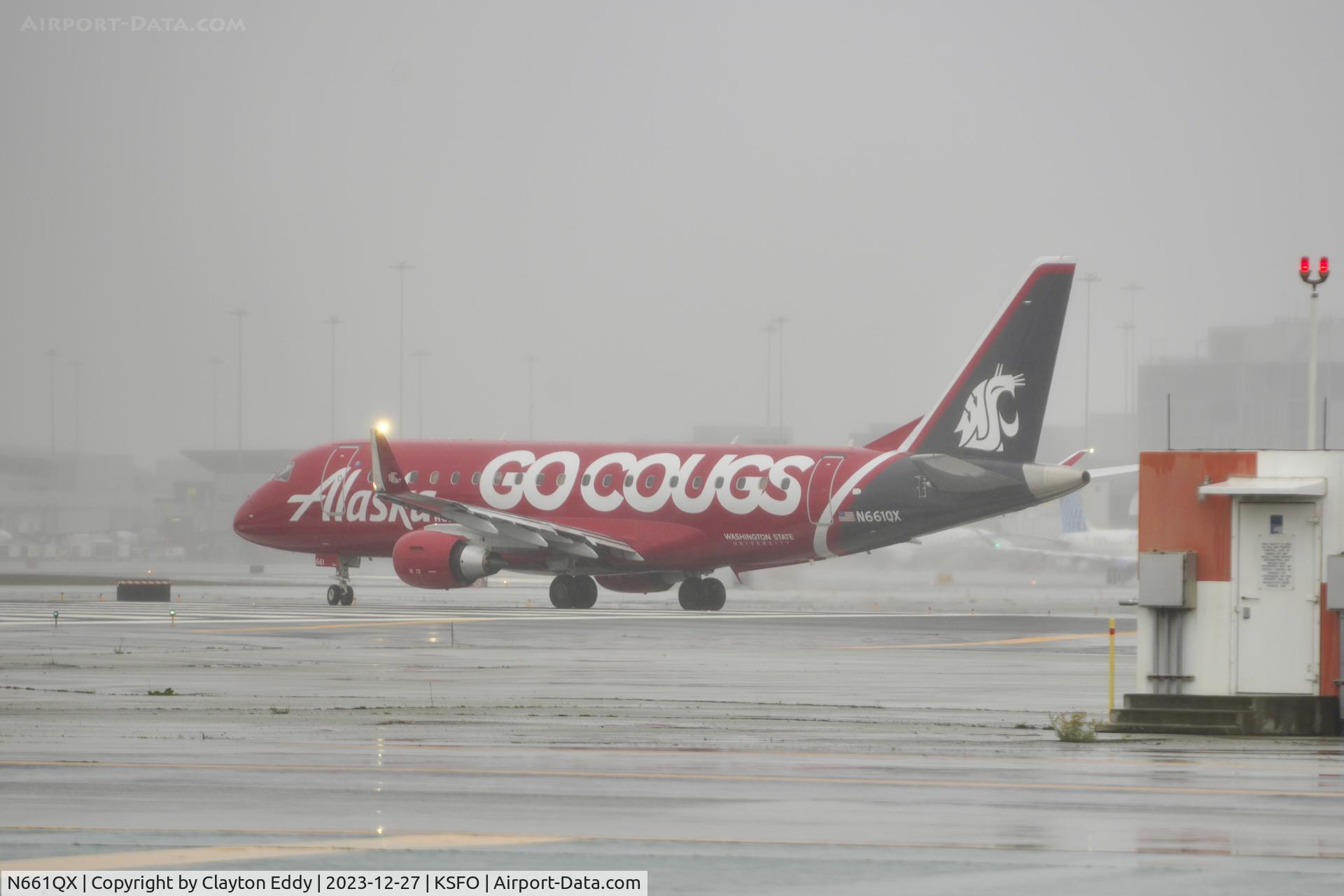N661QX, 2023 Embraer ERJ-175LR C/N 17000955, Runway 10 SFO 2023