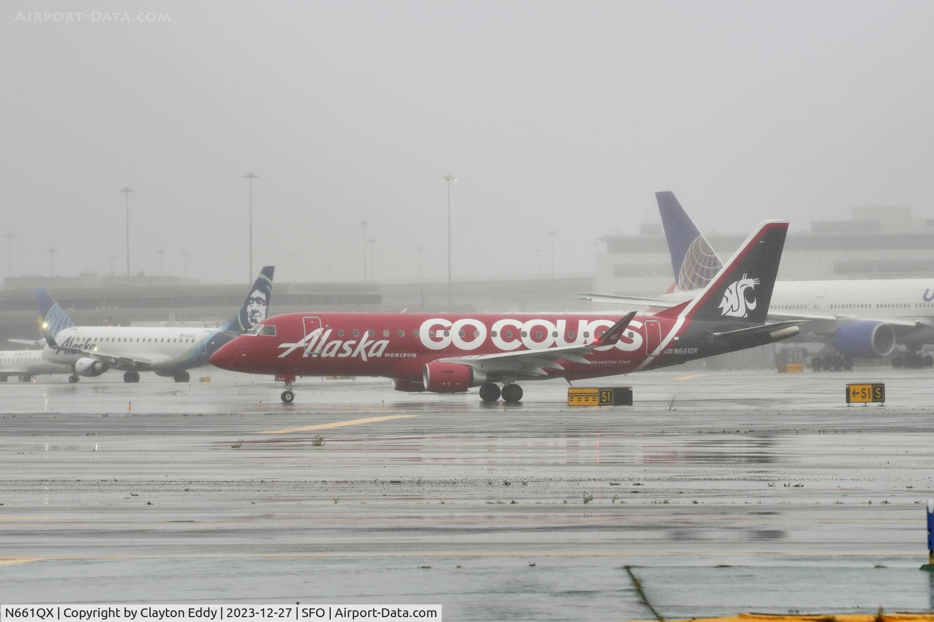 N661QX, 2023 Embraer ERJ-175LR C/N 17000955, Runway 10 SFO 2023
