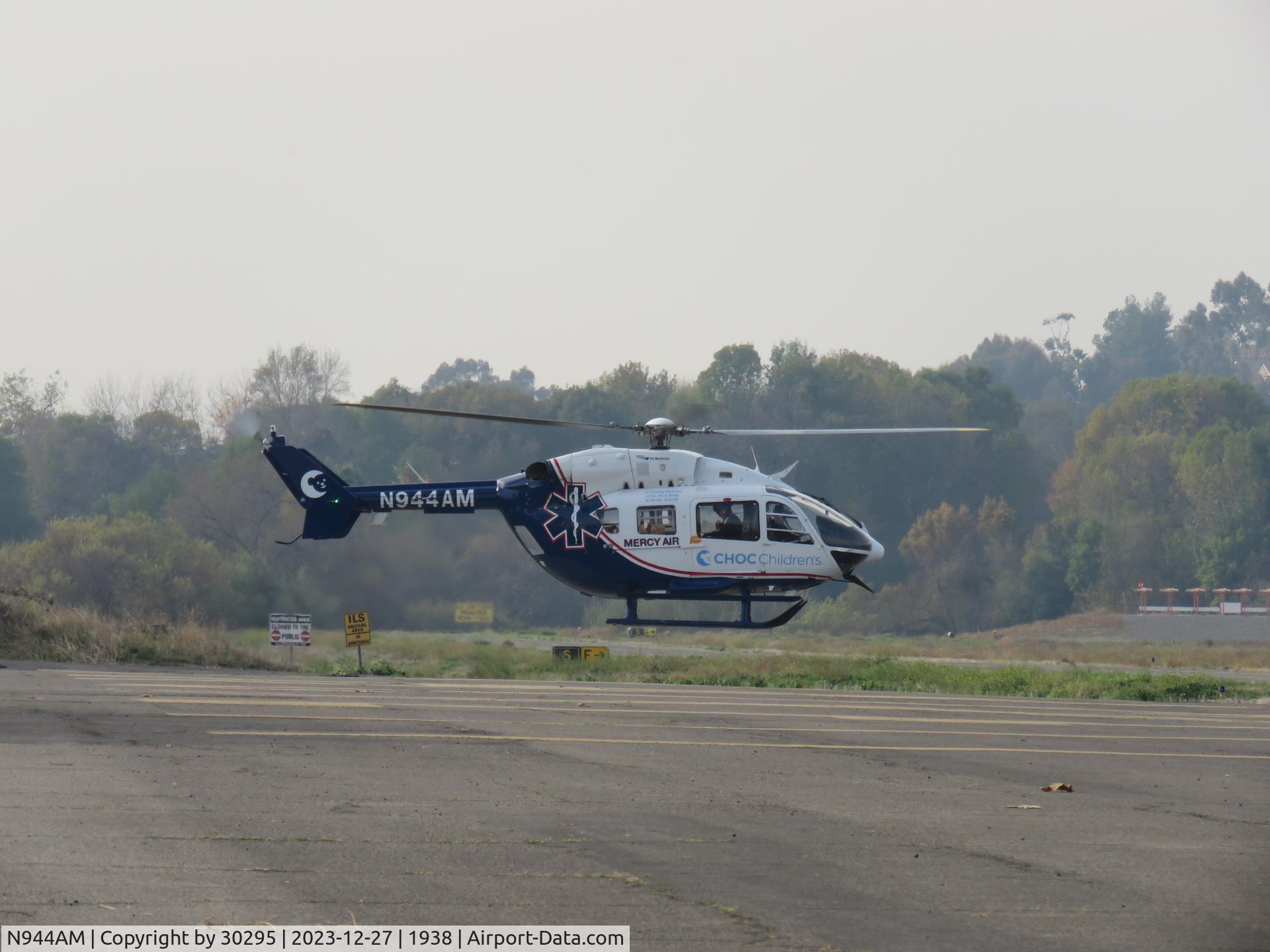 N944AM, 2004 Eurocopter-Kawasaki EC-145 (BK-117C-2) C/N 9044, Lifting off