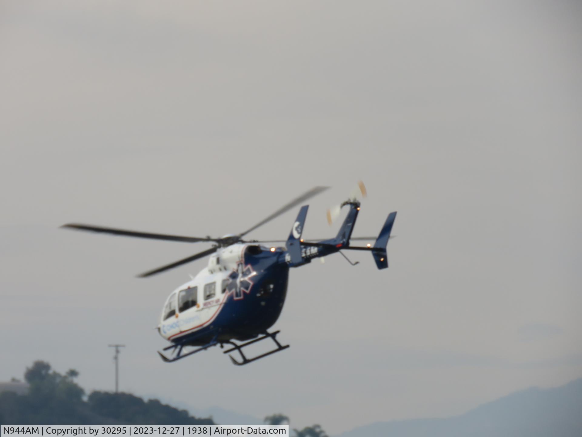 N944AM, 2004 Eurocopter-Kawasaki EC-145 (BK-117C-2) C/N 9044, Climbing out