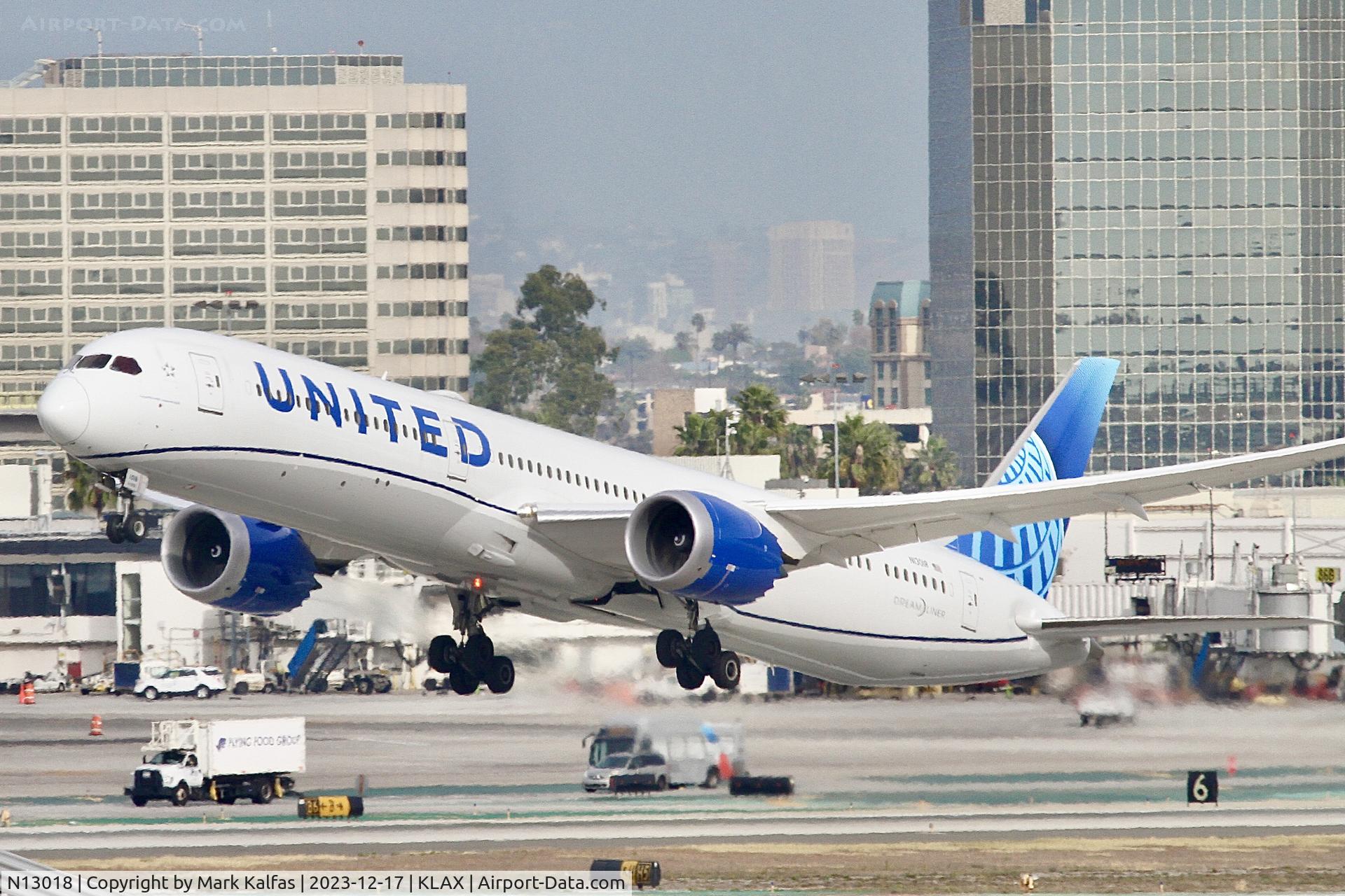 N13018, 2022 Boeing 787-10 Dreamliner C/N 66987, B78X United Airlines BOEING 787-10 Dreamliner N13018 UAL2614 LAX-EWR