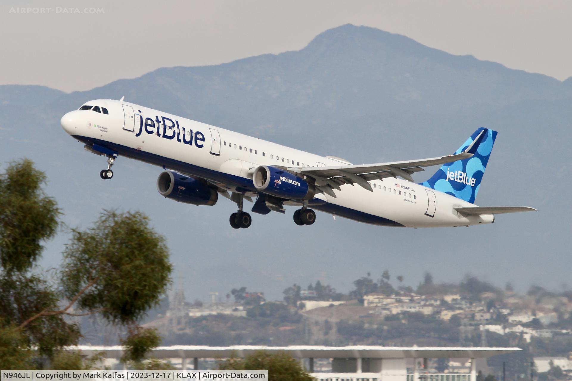 N946JL, 2015 Airbus A321-231 C/N 6425, A321 JetBlue Airbus A321 N946JL JBU688 LAX-BOS