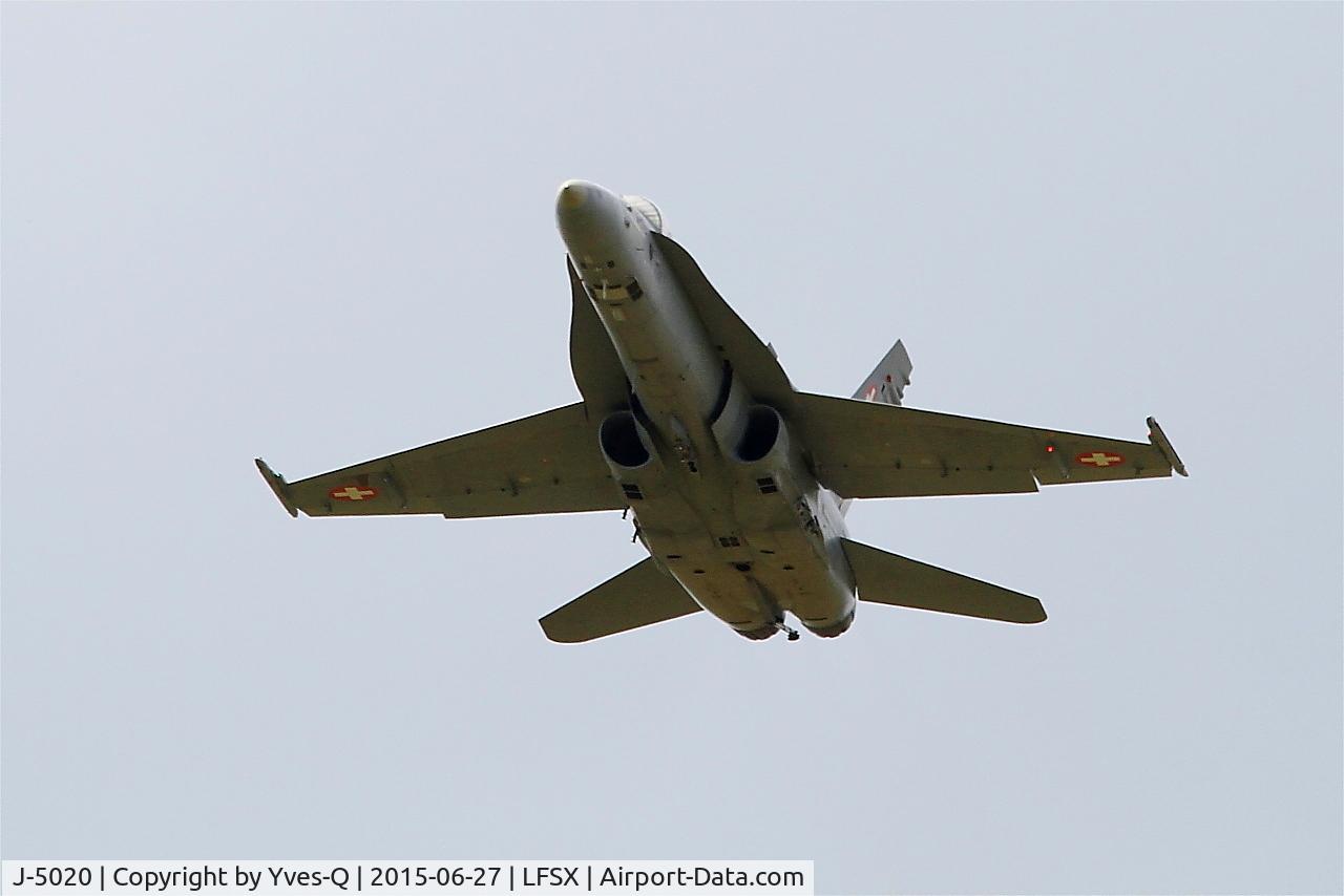 J-5020, McDonnell Douglas F/A-18C Hornet C/N 1369/SFC020, McDonnell Douglas FA-18C Hornet, On display, Luxeuil-Saint Sauveur Air Base 116 (LFSX)