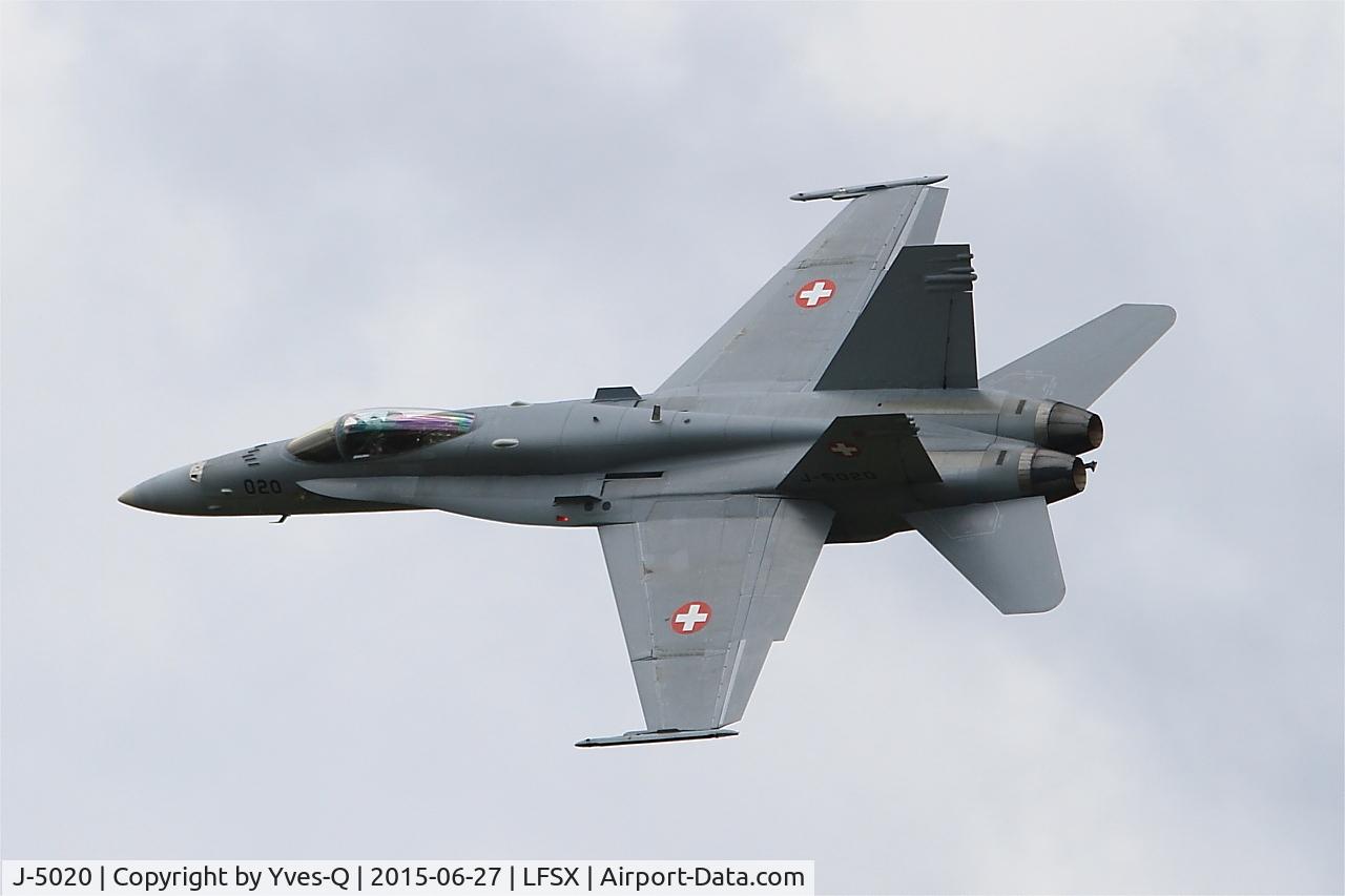J-5020, McDonnell Douglas F/A-18C Hornet C/N 1369/SFC020, McDonnell Douglas FA-18C Hornet, On display, Luxeuil-Saint Sauveur Air Base 116 (LFSX)