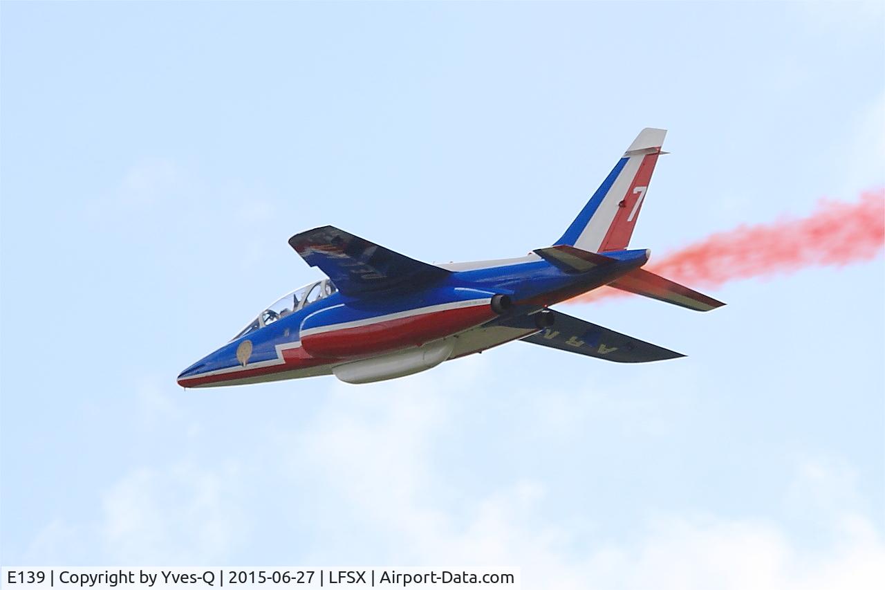 E139, Dassault-Dornier Alpha Jet E C/N E139, Dassault-Dornier Alpha Jet E (F-UGFC), Athos 07 of Patrouille de France 2015, Luxeuil-Saint Sauveur Air Base 116 (LFSX)