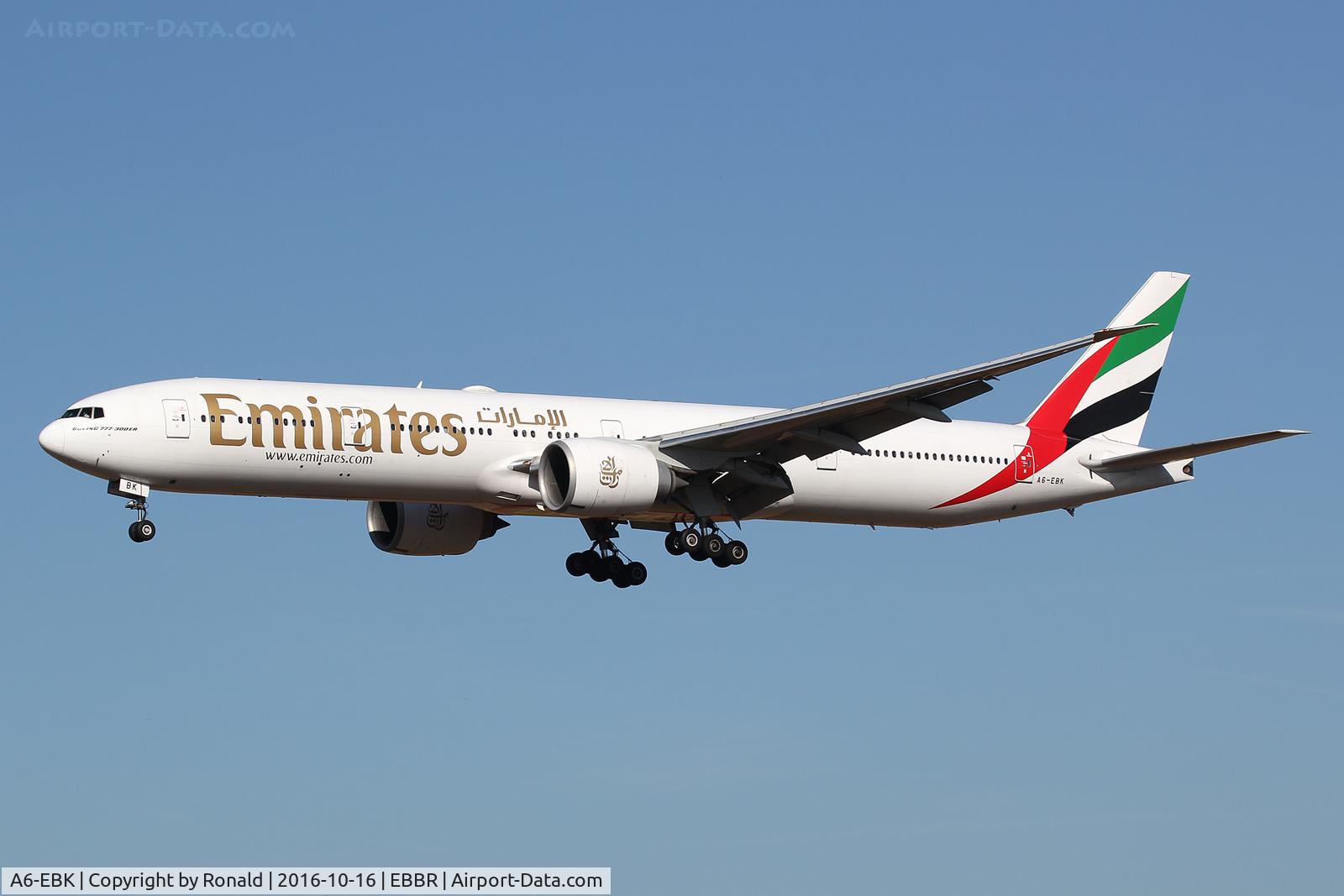 A6-EBK, 2006 Boeing 777-31H/ER C/N 34481, at bru