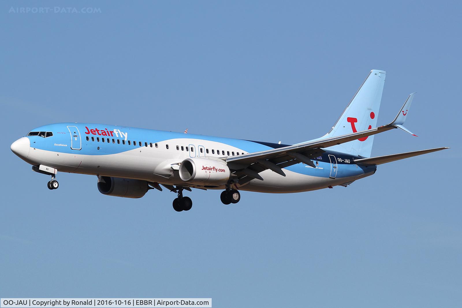 OO-JAU, 2013 Boeing 737-8K5 C/N 37250, at bru
