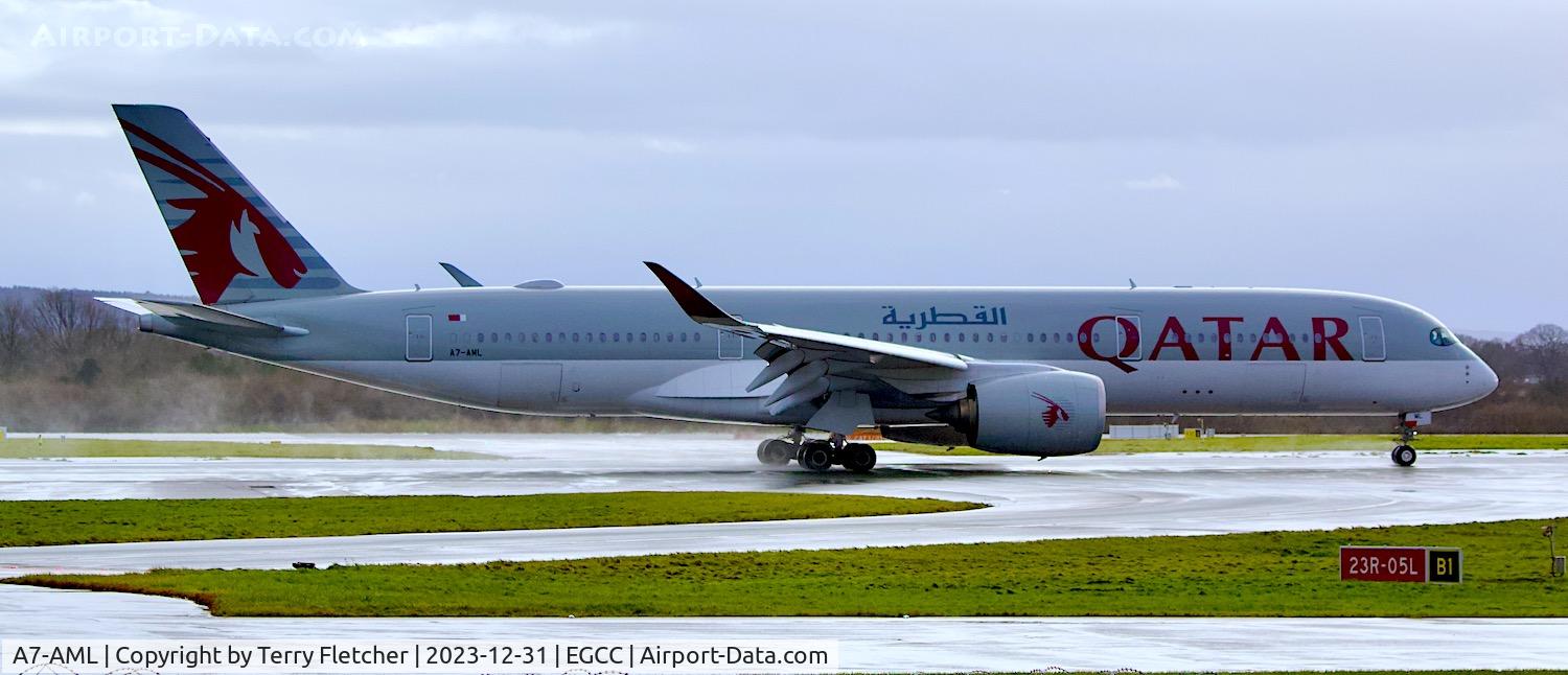 A7-AML, 2019 Airbus A350-941 C/N 257, At Manchester