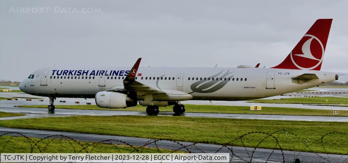 TC-JTK, 2016 Airbus A321-231 C/N 7146, At Manchester on 28th December 2023