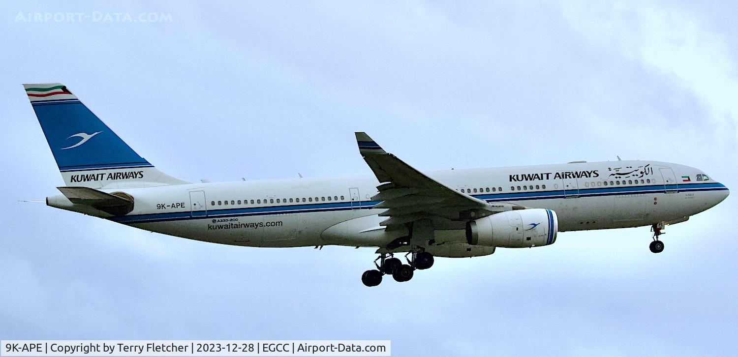 9K-APE, 2015 Airbus A330-243 C/N 1681, At Manchester