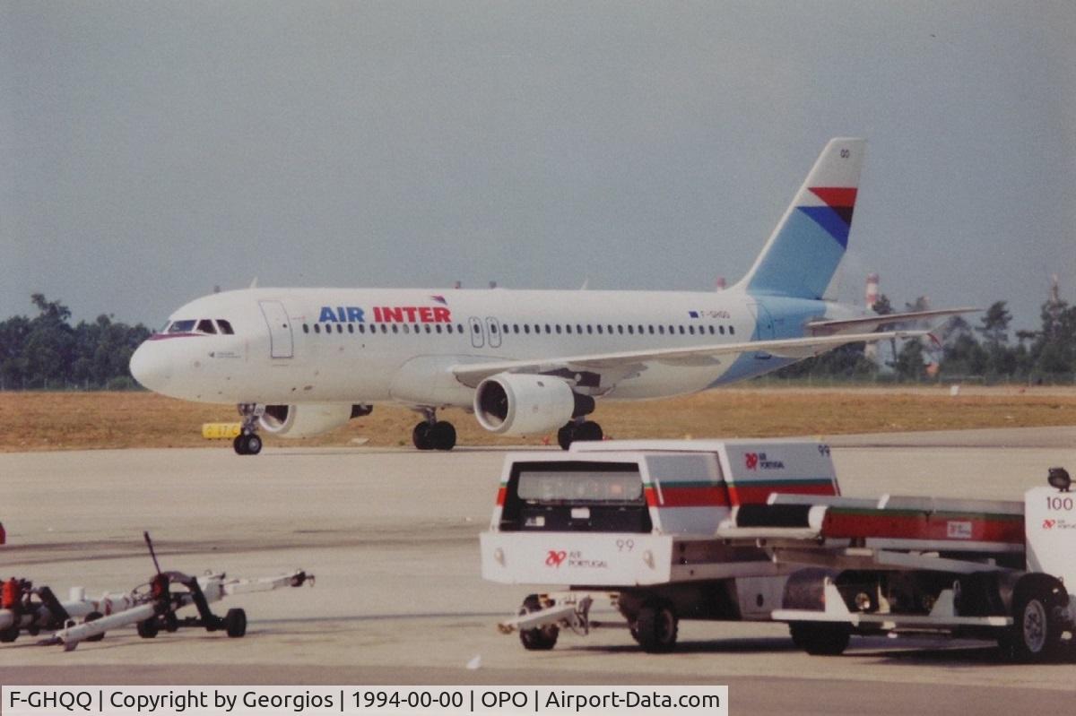 F-GHQQ, 1992 Airbus A320-211 C/N 0352, Porto Airport 1994