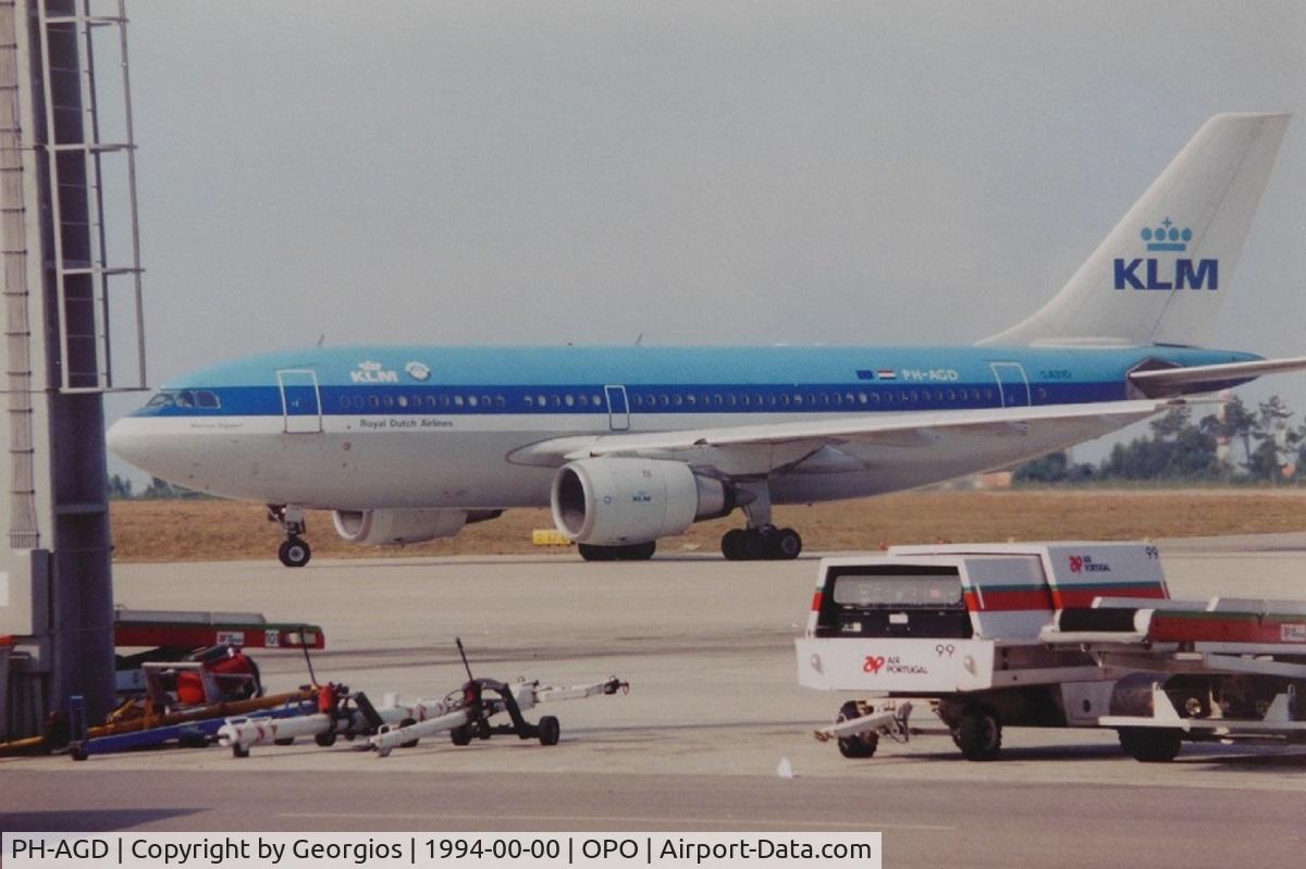 PH-AGD, 1983 Airbus A310-203 C/N 264, Porto Airport 1994