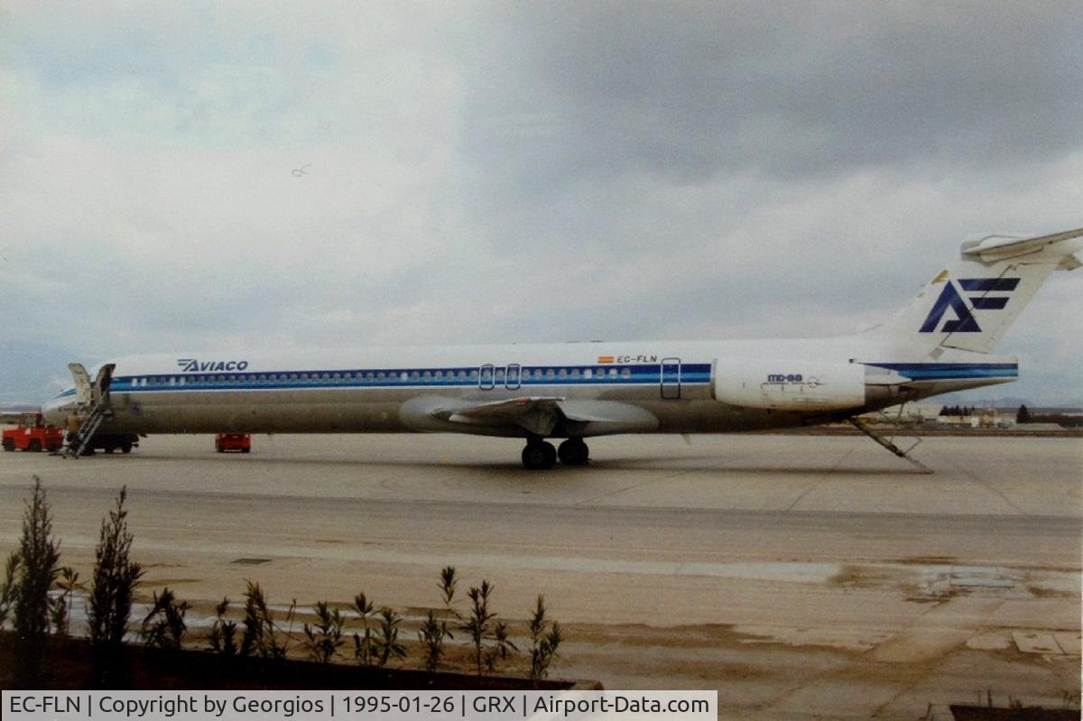 EC-FLN, 1992 McDonnell Douglas MD-88 C/N 53303, Granada Airport