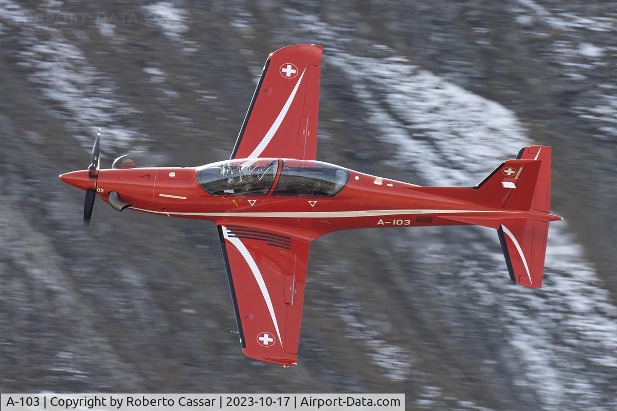A-103, 2007 Pilatus PC-21 C/N 105, AXALP Airshow 2023