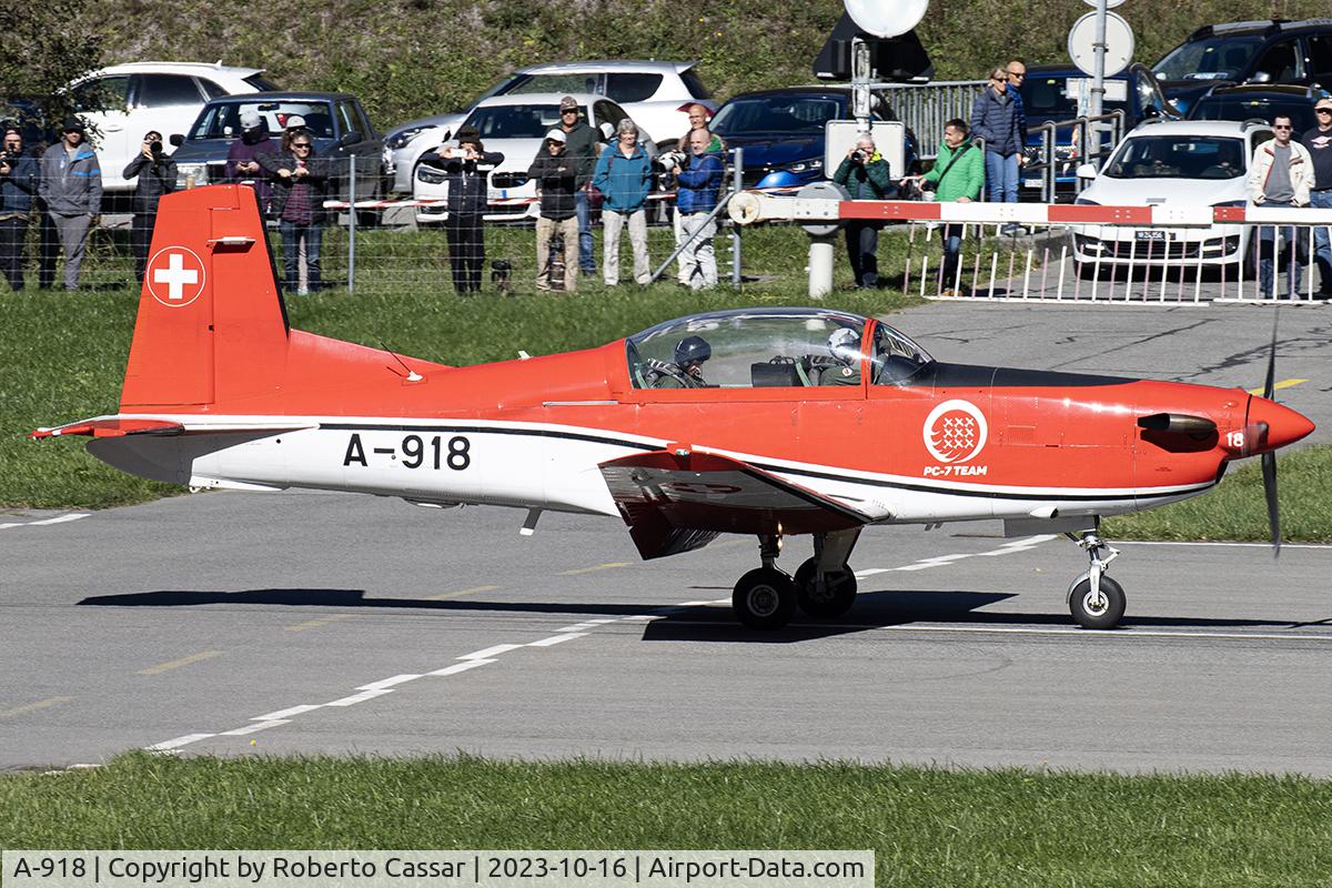 A-918, 1983 Pilatus PC-7 Turbo Trainer C/N 326, AXALP Airshow 2023