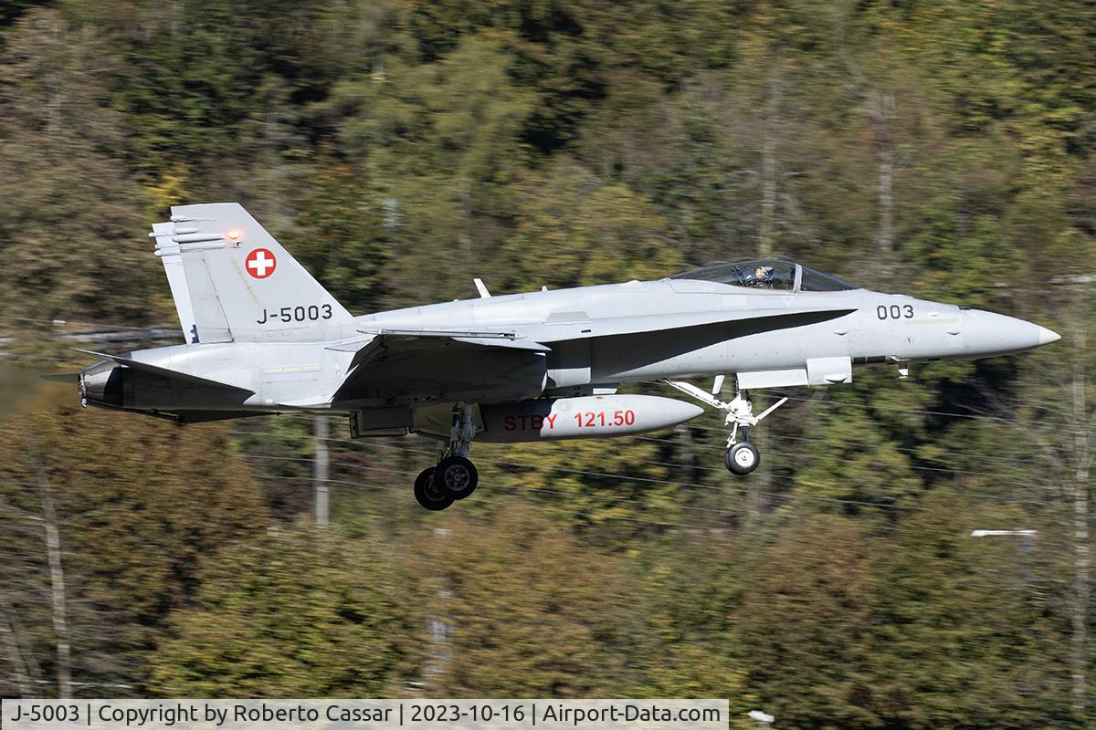 J-5003, 1997 McDonnell Douglas F/A-18C Hornet C/N 1319, AXALP Airshow 2023