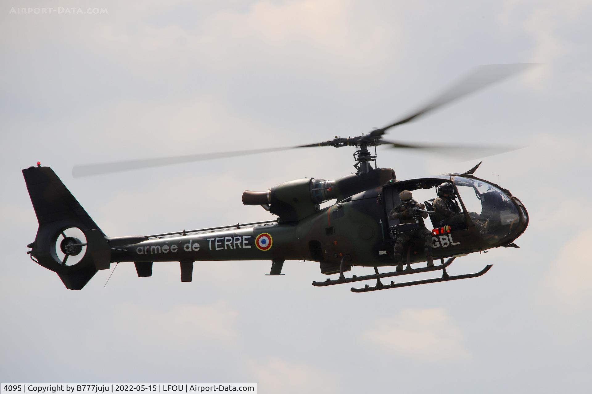 4095, Aérospatiale SA-342M Gazelle C/N 2095, at Helico 2022 Cholet