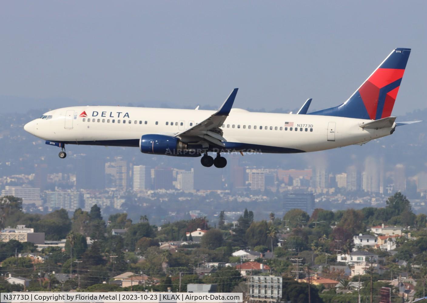 N3773D, 2010 Boeing 737-832 C/N 30825, DAL 738 zx SFO-LAX