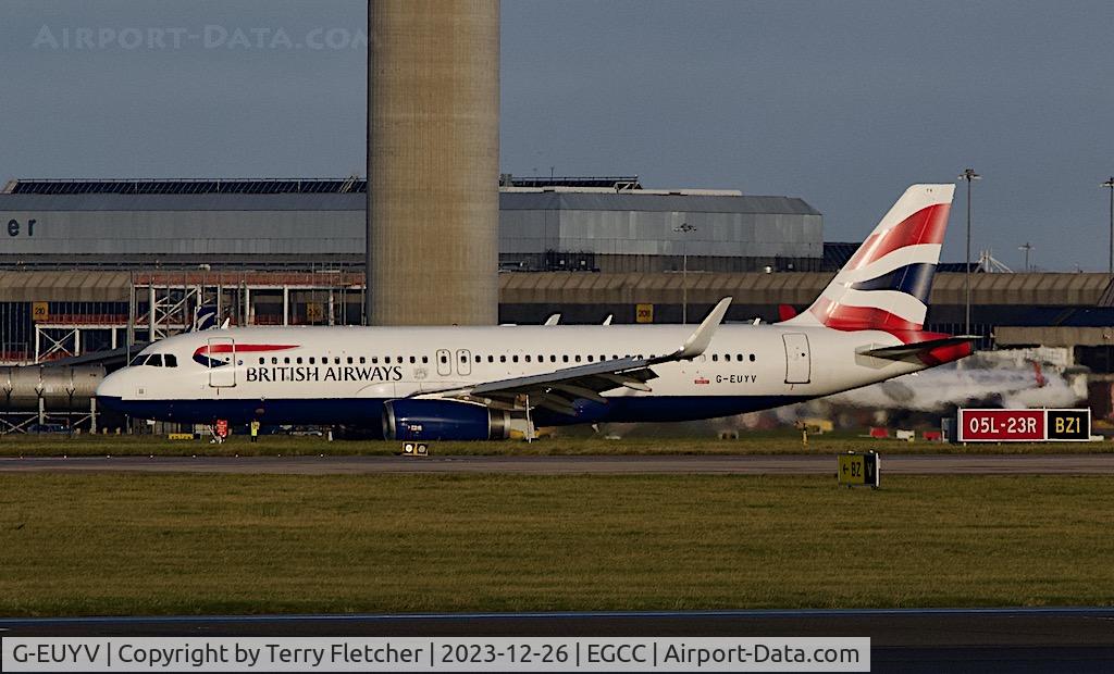 G-EUYV, 2014 Airbus A320-232 C/N 6091, At Manchester