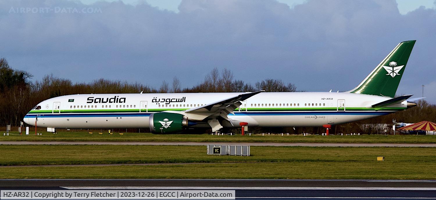 HZ-AR32, 2022 Boeing 787-10 Dreamliner C/N 40055, At Manchester