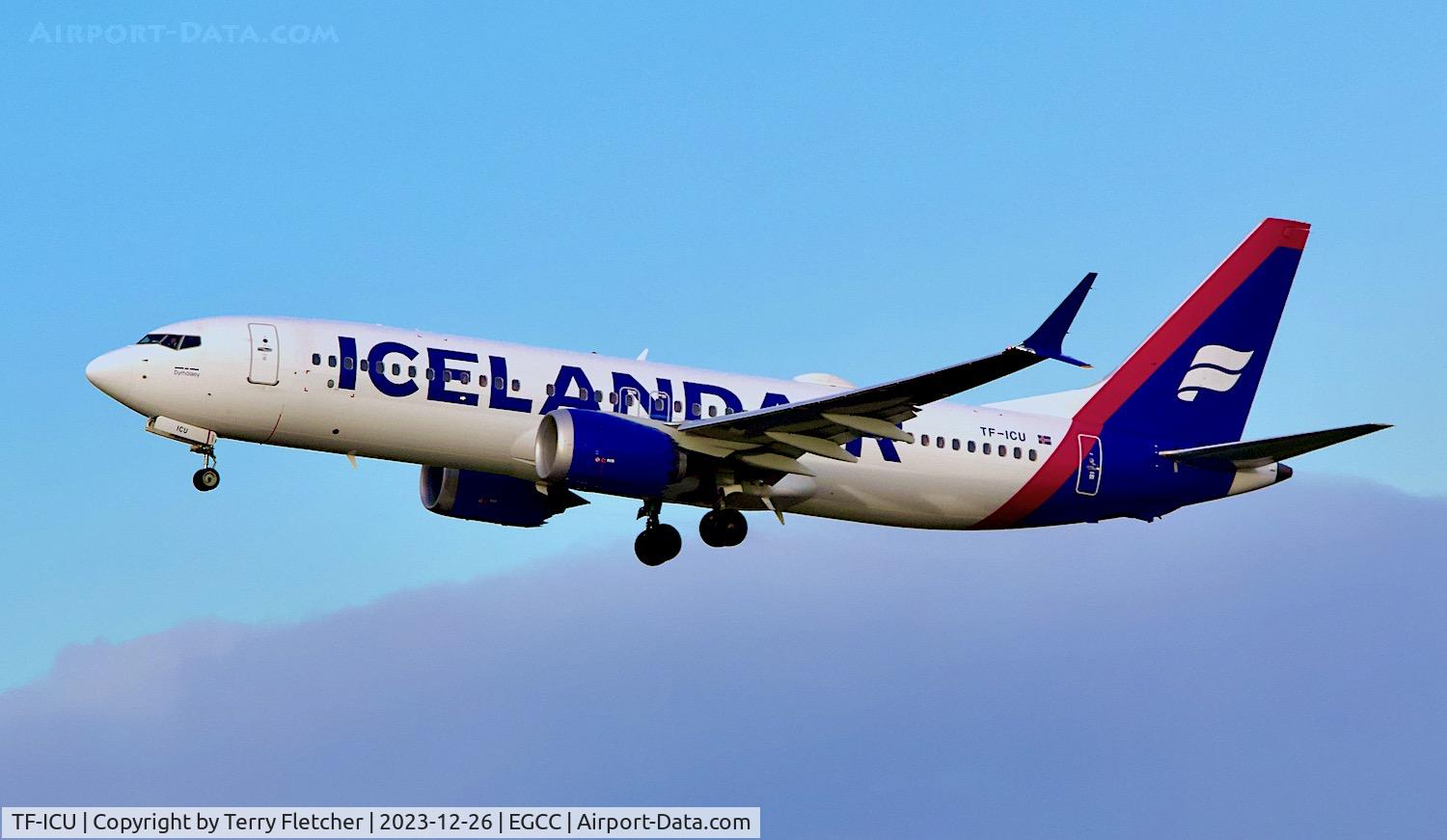 TF-ICU, 2018 Boeing 737-8 MAX C/N 44355, At Manchester