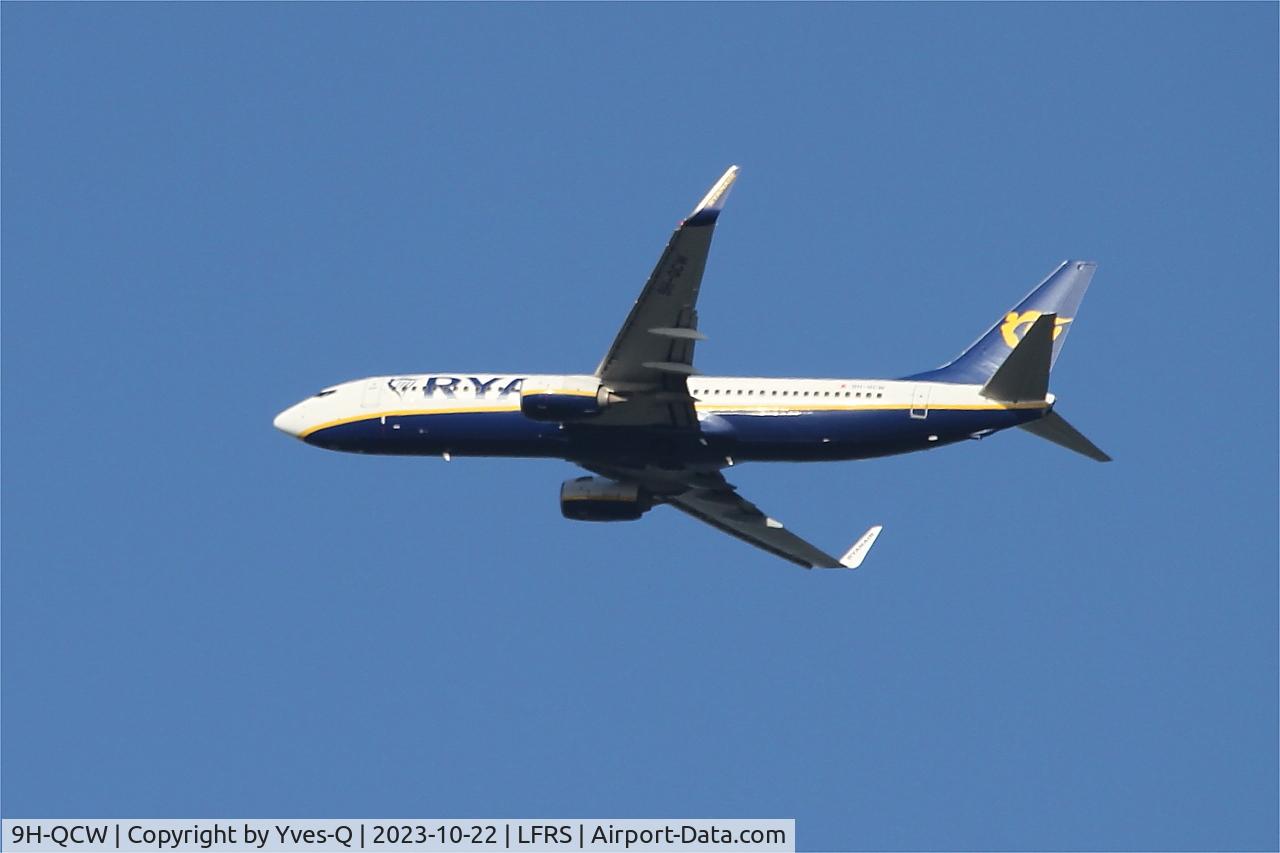 9H-QCW, 2016 Boeing 737-8AS C/N 44745, Boeing 737-8AS, long approach rwy 21, Nantes-Atlantique airport (LFRS-NTE)
