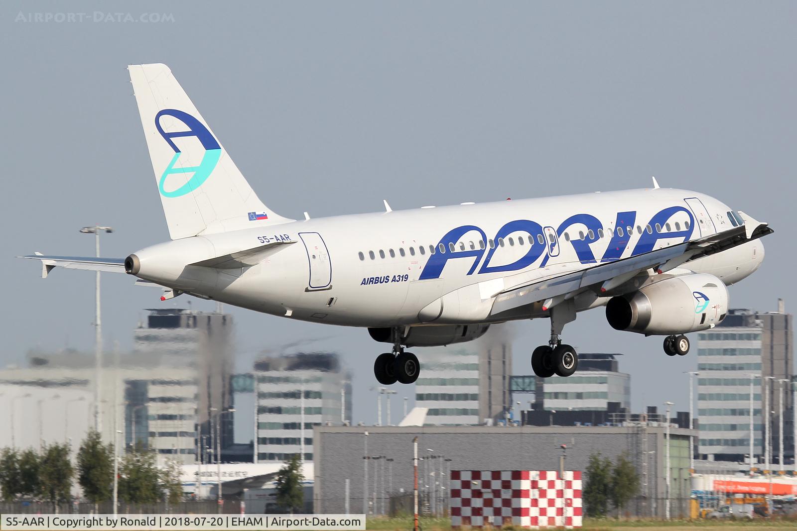 S5-AAR, 2010 Airbus A319-132 C/N 4301, at spl