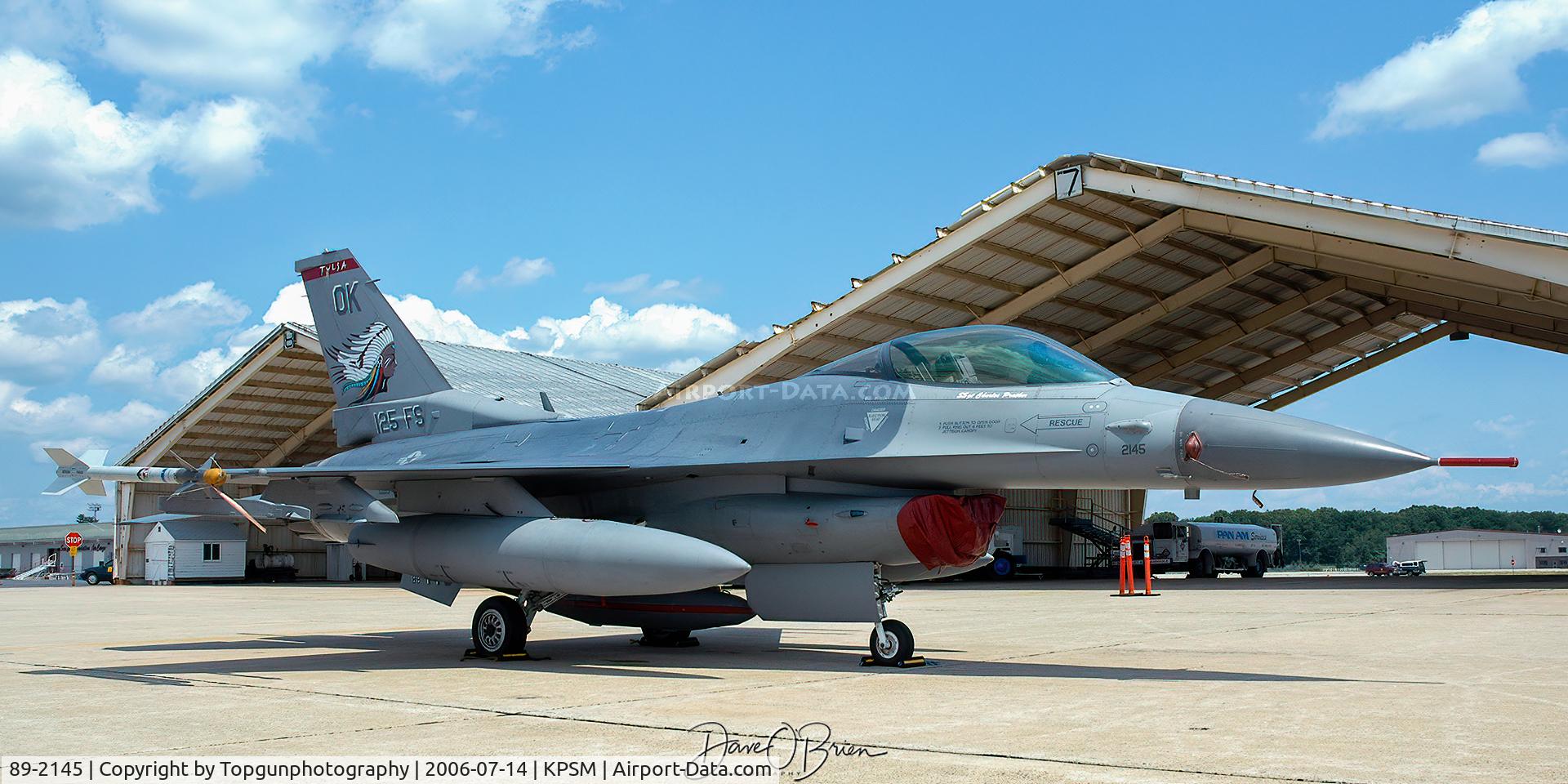 89-2145, 1989 Lockheed Martin F-16C Fighting Falcon C/N 1C-298, CHIEF51