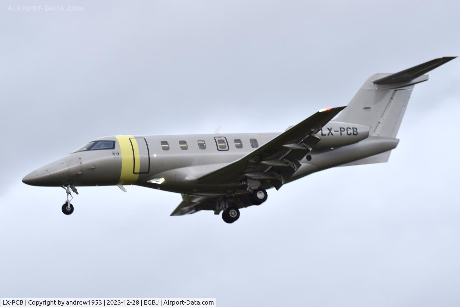 LX-PCB, 2018 Pilatus PC-24 C/N 116, LX-PCB at Gloucestershire Airport.