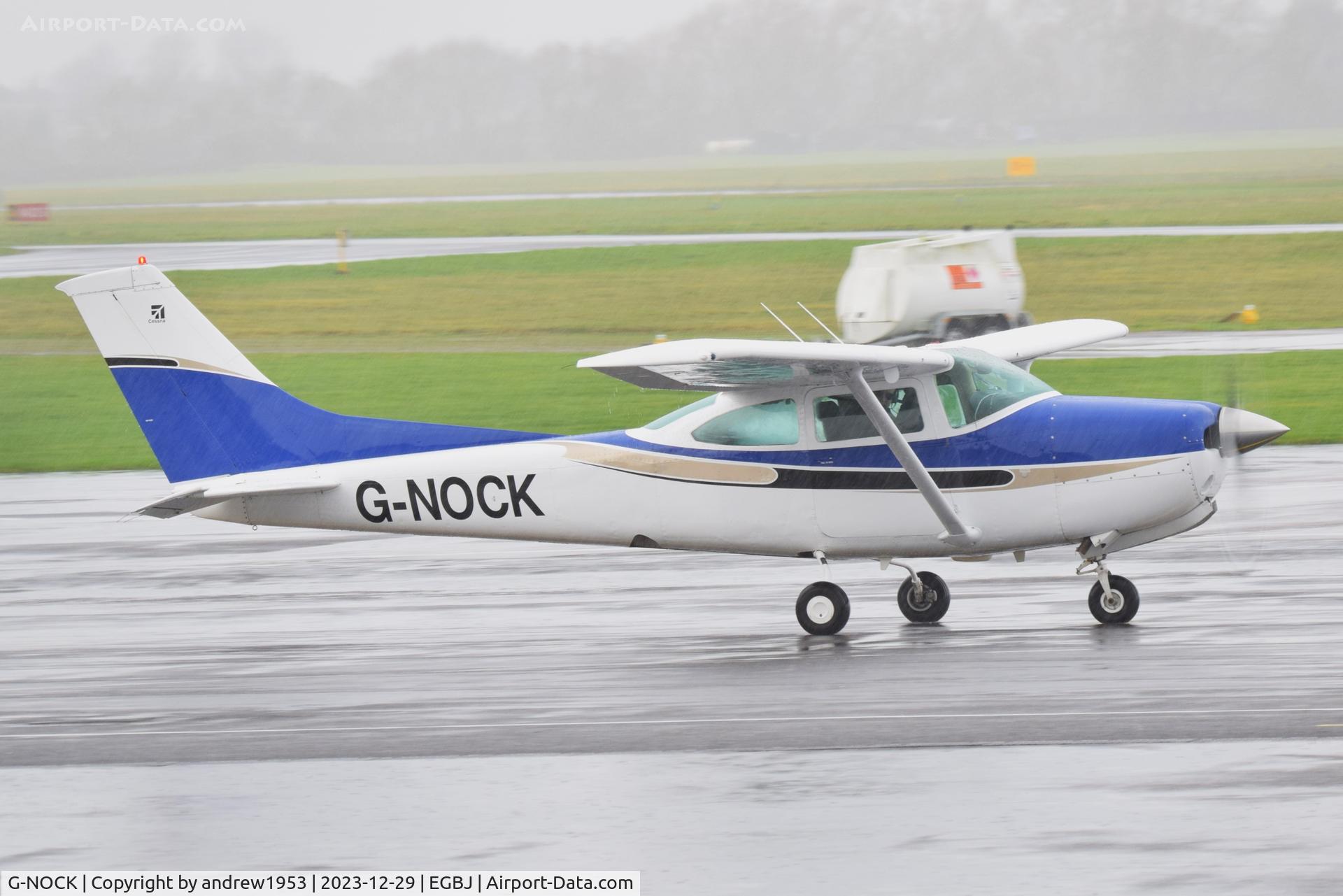 G-NOCK, 1979 Reims FR182 Skylane RG C/N 0036, G-NOCK at Gloucestershire Airport.