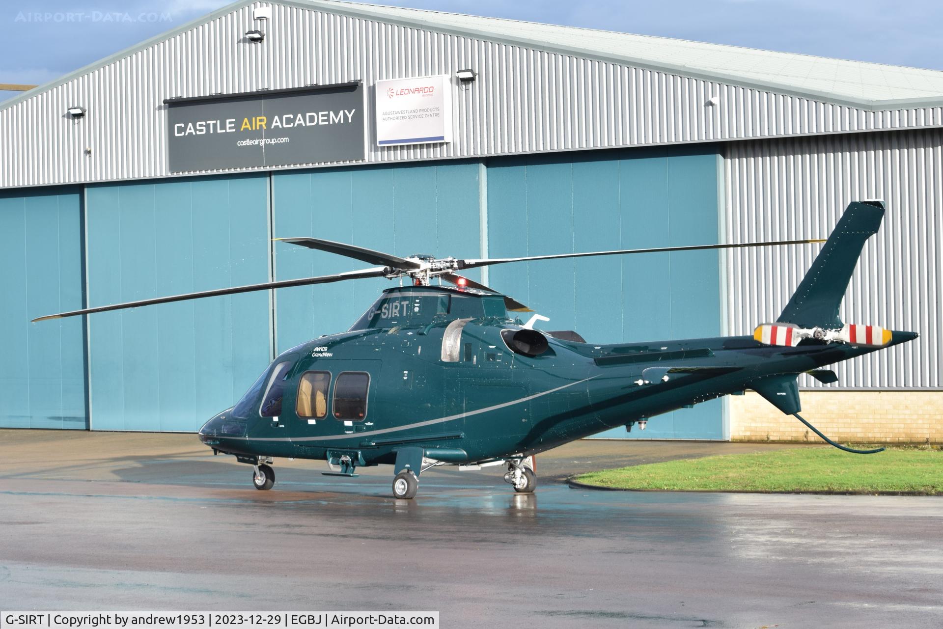 G-SIRT, 2023 Leonardo AW-109SP GrandNew C/N 22452, G-SIRT at Gloucestershire Airport.