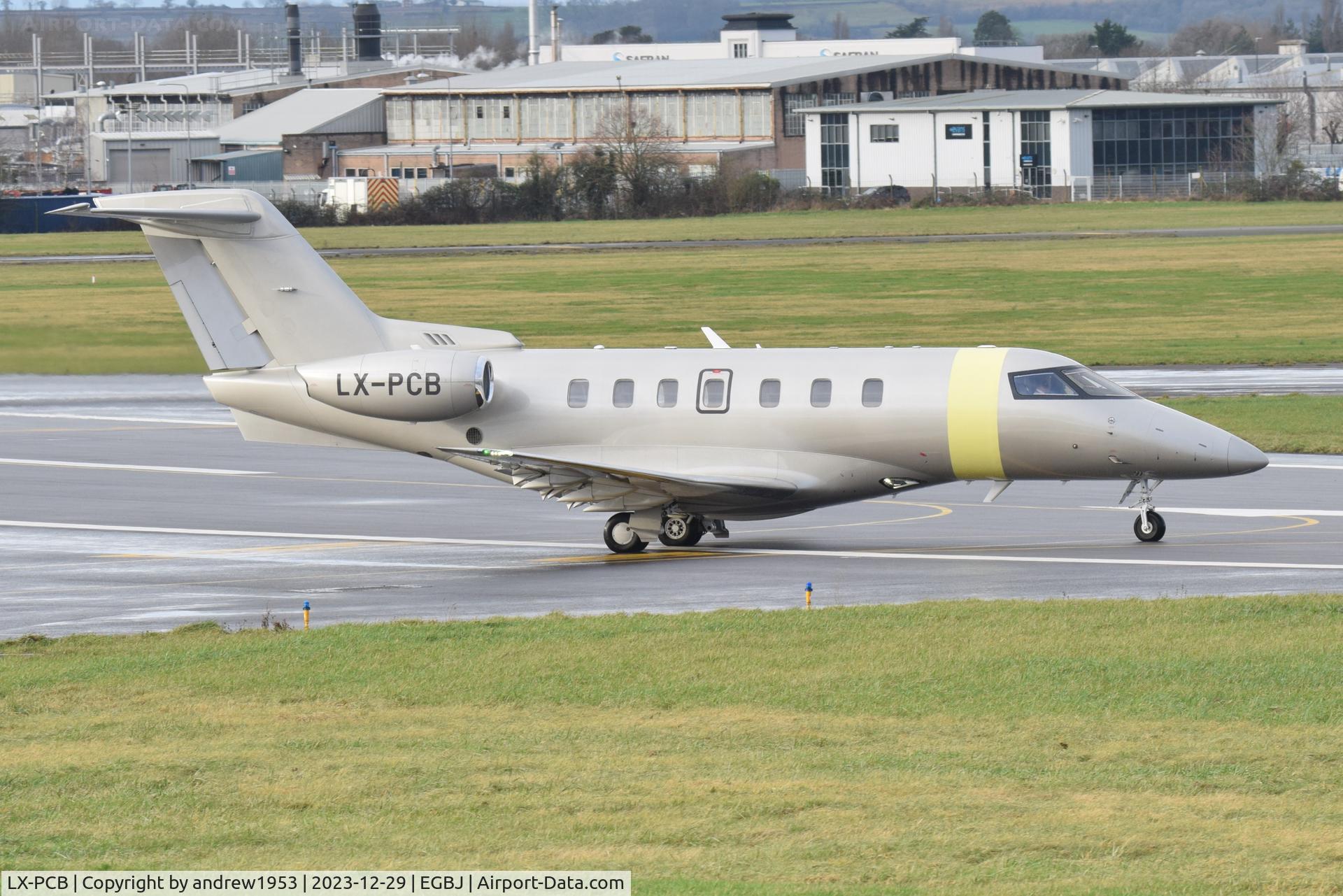 LX-PCB, 2018 Pilatus PC-24 C/N 116, LX-PCB at Gloucestershire Airport.