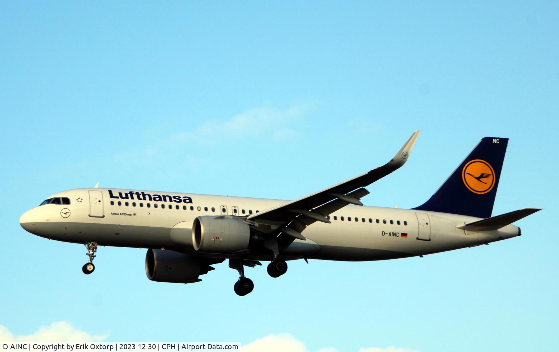 D-AINC, 2016 Airbus A320-271NEO C/N 6920, D-AINC landing rw 22L