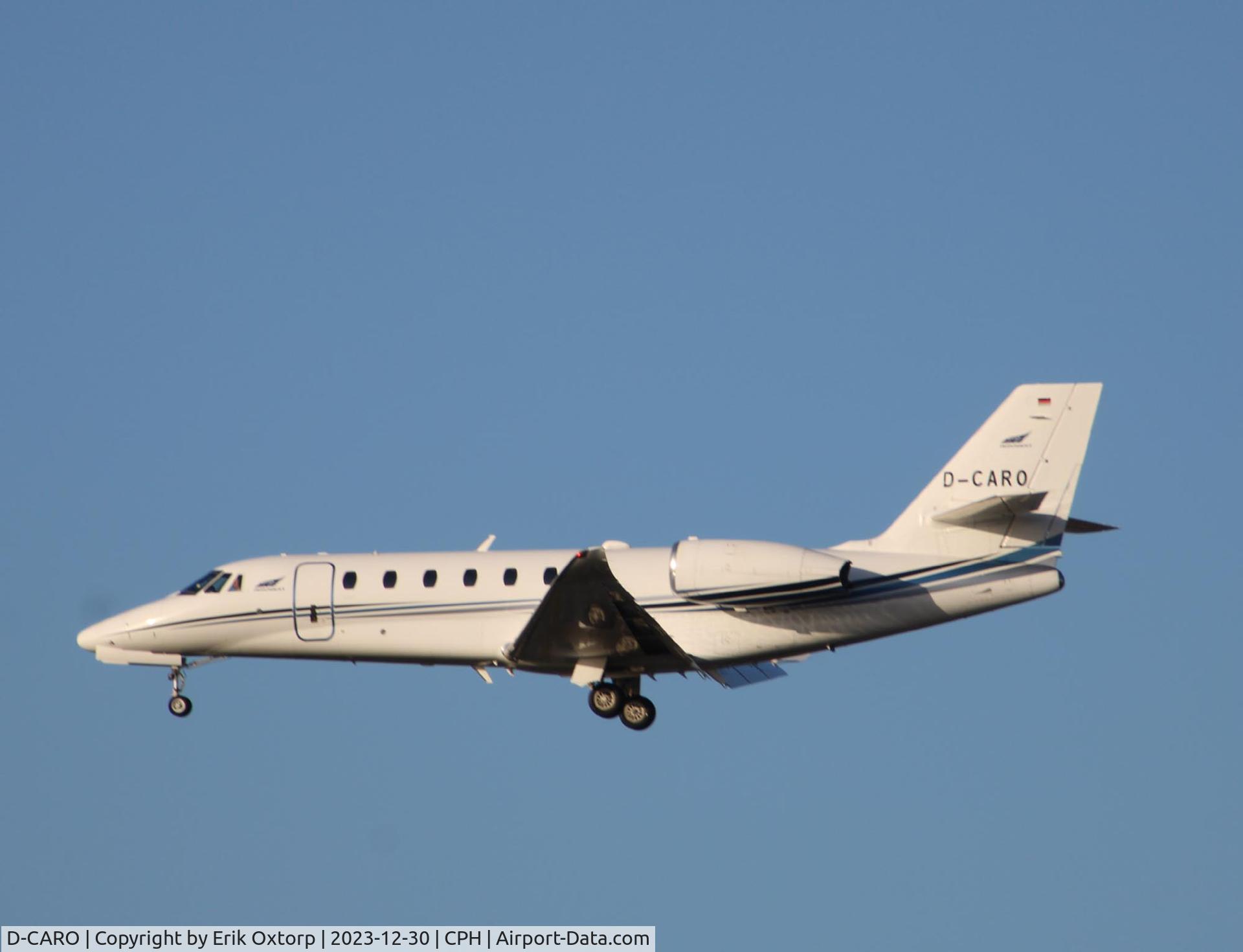 D-CARO, 2013 Cessna 680 Citation Sovereign C/N 680-0514, D-CARO landing rw 22L